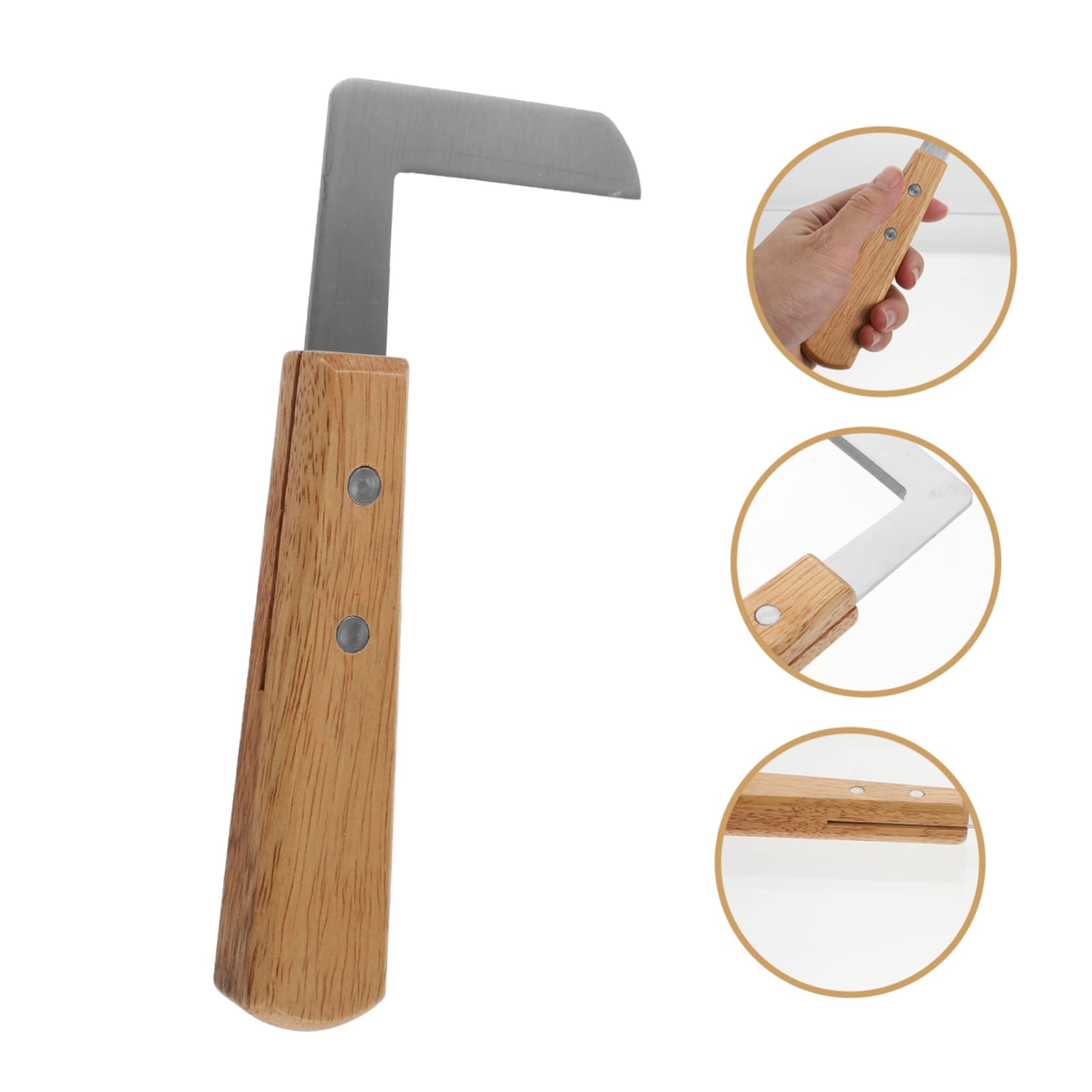 Happyyami 2pcs Animal Hoof Trimmer Tool Material Non-Slip Handle for Horse Cattle Sheep