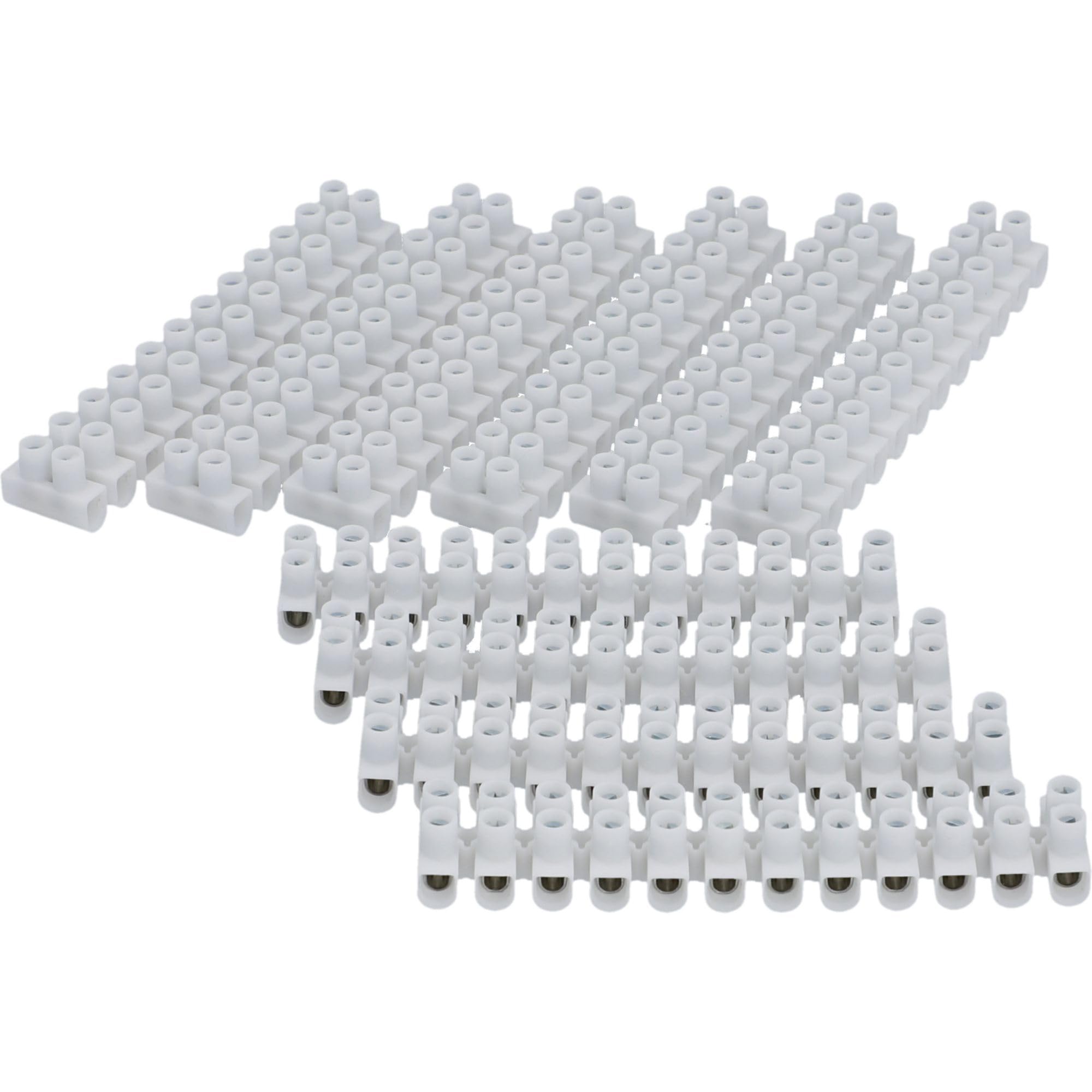 UNITEC Lüsterklemme 10 Stück | 12 polig | bis 380 Volt einsetzbar | 1,0 - 2,5 mm² | transparent