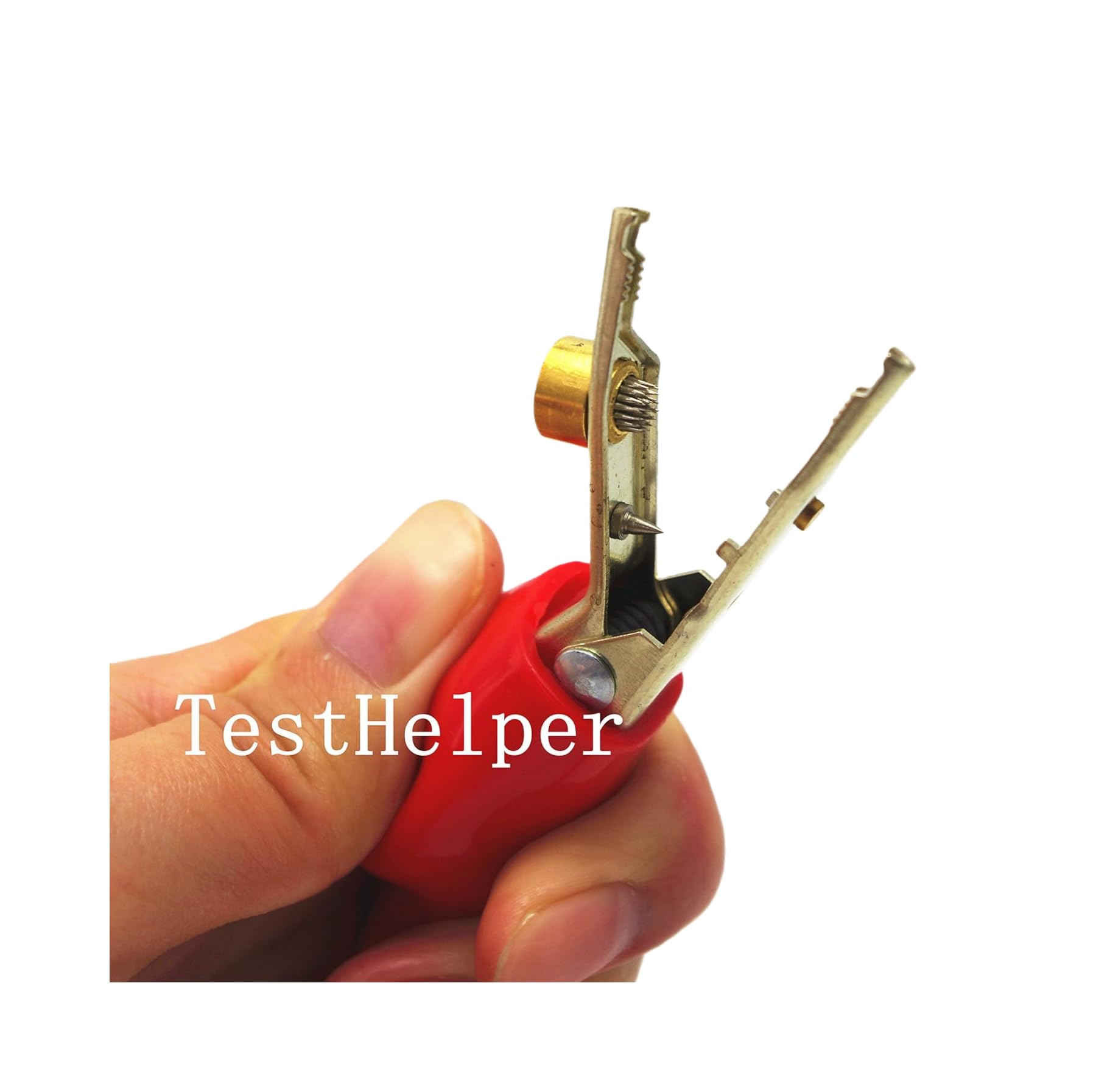 TP330 Alligator Clip Bed of Nail and Single Spike Angled Nose Large Test Probe 1 Pair Red/Black — Amazon image 4