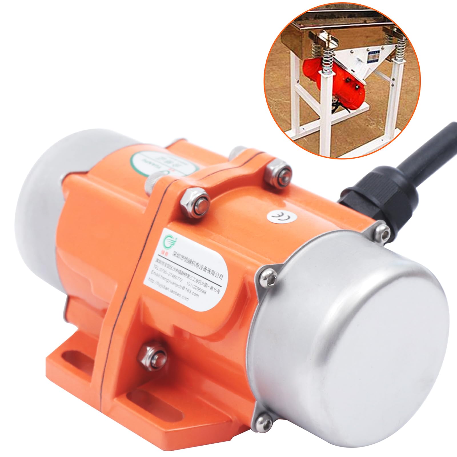 220V 90W Moteur De Vibrateur De Béton 1 Phase Moteur Vibrant Asynchrone 3000RPM Moteur À Balourd Concrete Moteur Vibrant Pour Les Mines Le Charbon l'électricité La Construction