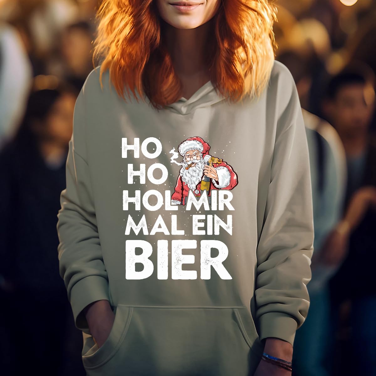 Ho Ho HOL Mir Mal ein Birra - Maglione natalizio