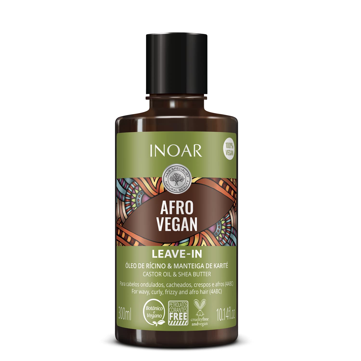 Inoar afro vegan leave-in combing cream (300 ml, Inoar afro vegan leave-in combing cream)