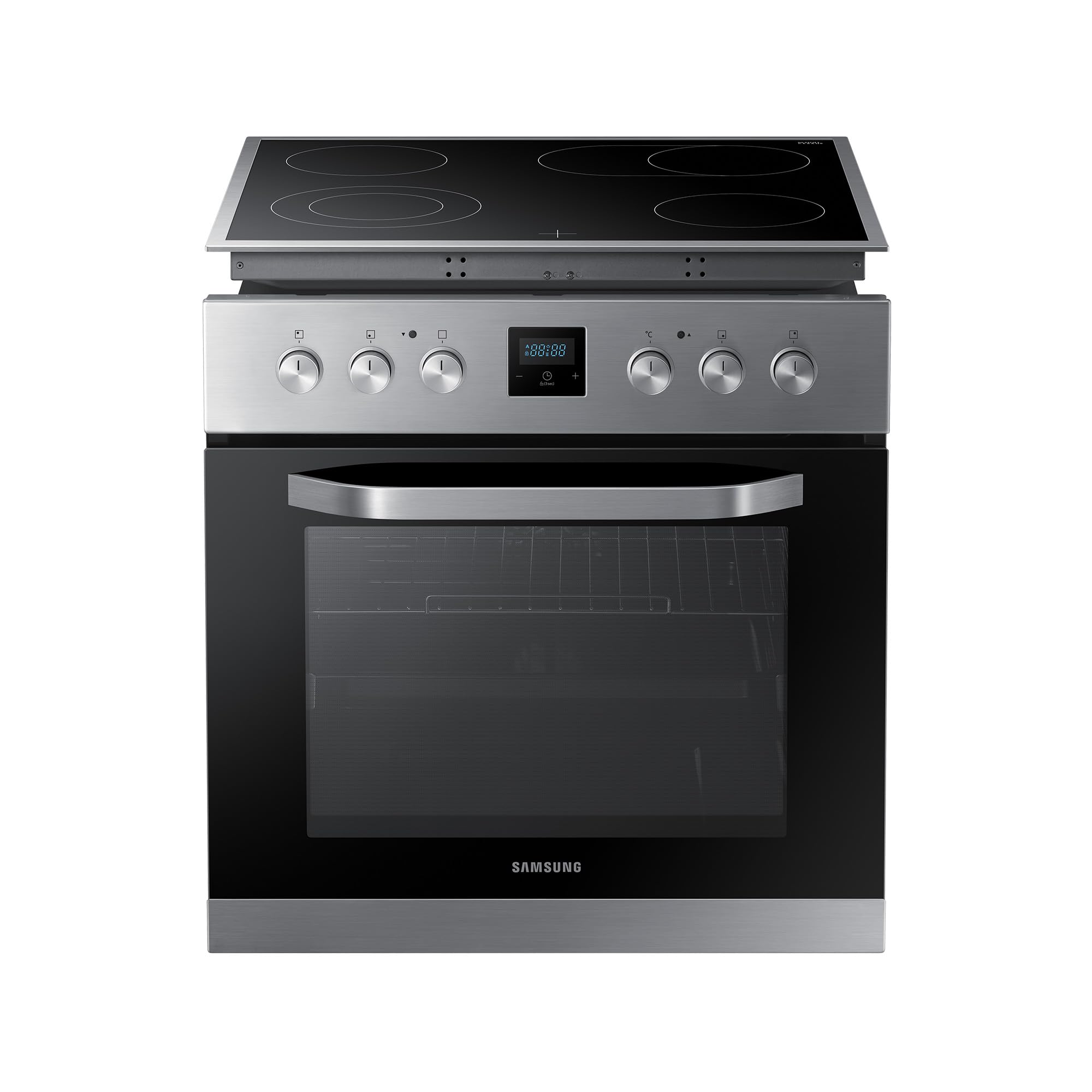 Samsung Herdset bestehend aus Backofen NB69R2301RS/EG und Cerankochfeld NZ64R3525CK/EG, 69 l, 60 cm, F-NB69R2301RS