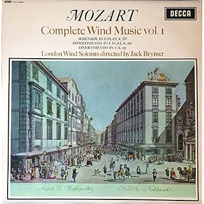 Brymer, Jack Mozart Complete Wind Music Vol 4 LP Decca SXL6052 EX/EX 1969 London Wind Soloists, wide band, with insert. It has made in England at 10 O'clock. It is not grooved.