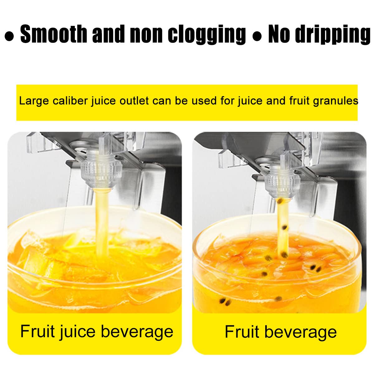 Dispensador de bebidas para el hogar comercial máquina de bebida de té helado frío acero inoxidable dispensador de cubos de bebidas transparentes restaurante fiesta de jugo