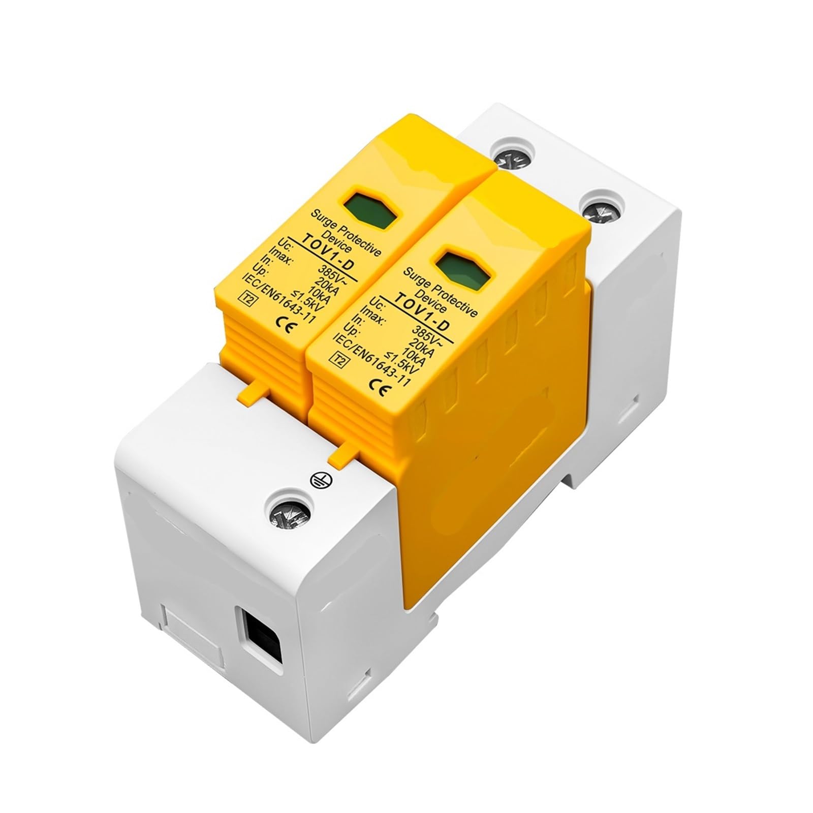 Dispositif de protection contre les surtensions domestique AC SPD 1P + N 30KA ~ 60KA B ~ 385VAC, dispositif de protection contre les surtensions basse tension