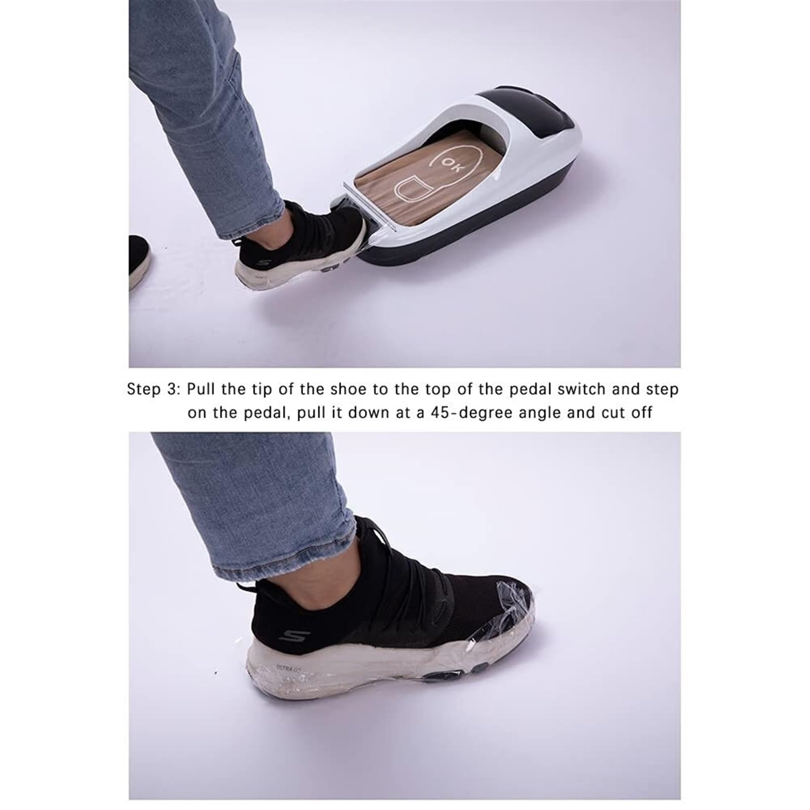 Cubrezapatos, Protector de Zapatos, dispensador automático de cubrezapatos con 600 cubrezapatos Desechables (Color: Estilo 2)