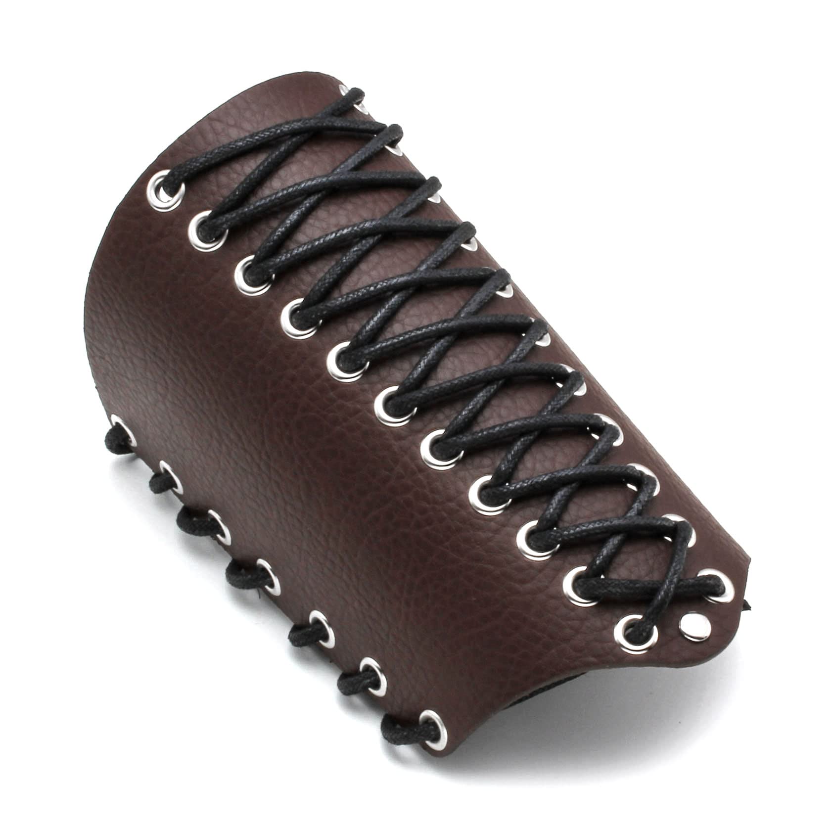 MILAKOO 2 pezzi guanti da braccio per uomo steampunk armatura polsino PU polsini in pelle per costume