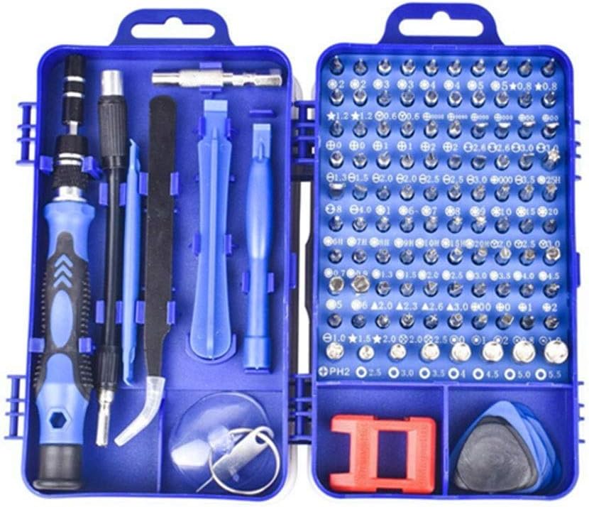 115 in 1 Screwdriver Set Multi-Function Manual Repair Tool Box Home Multi-use Repair Mobile Phone Computer Disassembly Tool Box (Color : D) (D)