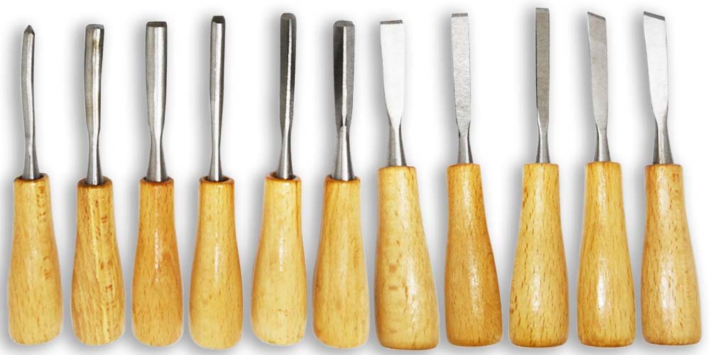 WEDGE 11 Piece Fine Carving Tools Set | Compact 5.5