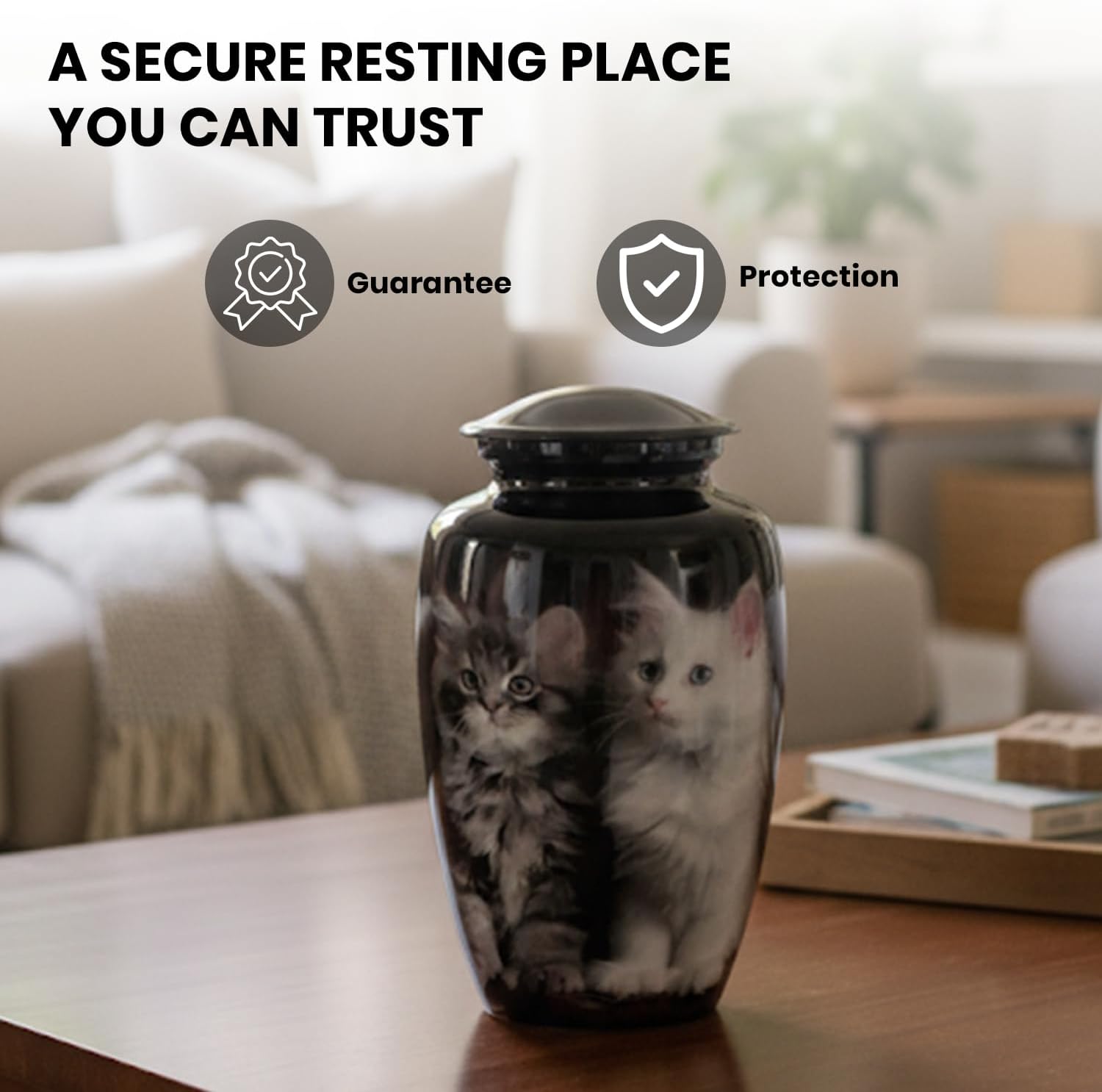 Unique Urns for Human Ashes Adult Male & Female with Spiritual Significance | Cremation Urn | Decorative Burial & Funeral Urn for Men & Women (Medium 200 Cu/in)