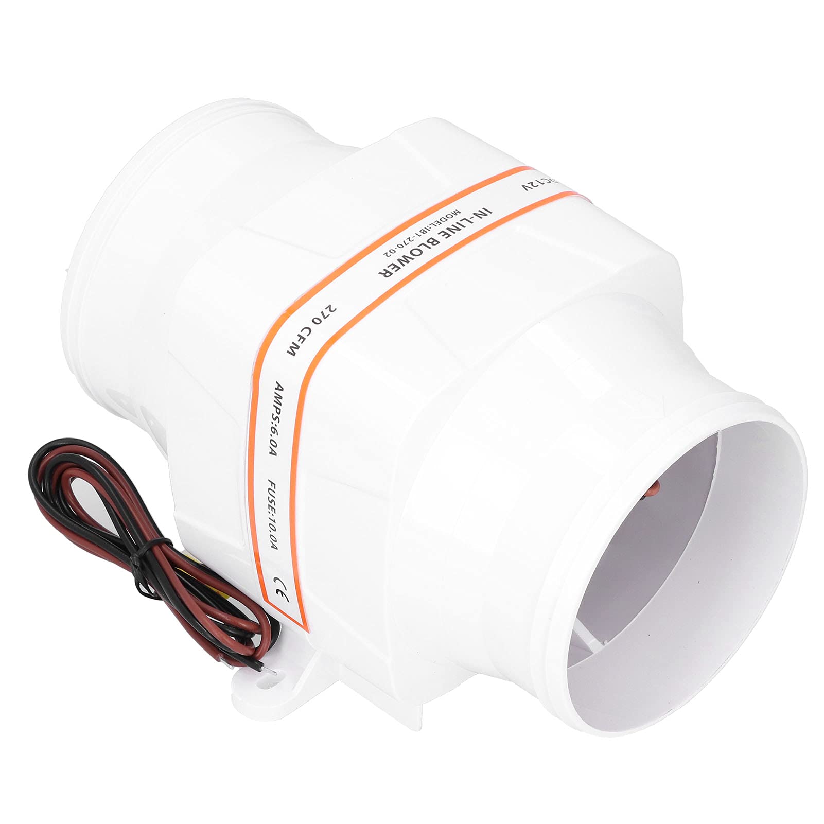 Generic Wysokowydajna Dmuchawa Powietrza Zęzowego 4 Cale 270CFM do Wentylacji Przedziału Silnika Akcesoria Morskie Jednostka ABS 12 V