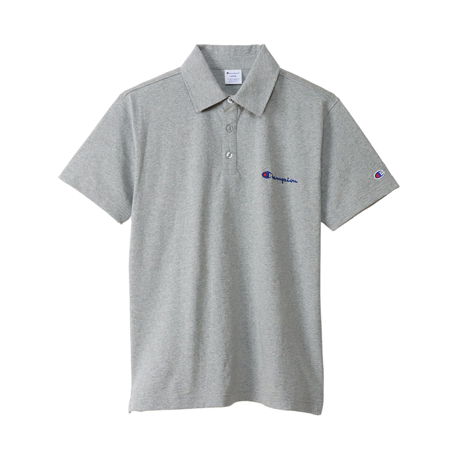 Champion Amazon.co.jp限定 スクリプトロゴ刺繍 ベーシック ポロシャツ 半袖 綿100% スクリプトロゴ 刺繍 POLO SHIRTC3-X361Zメンズ
