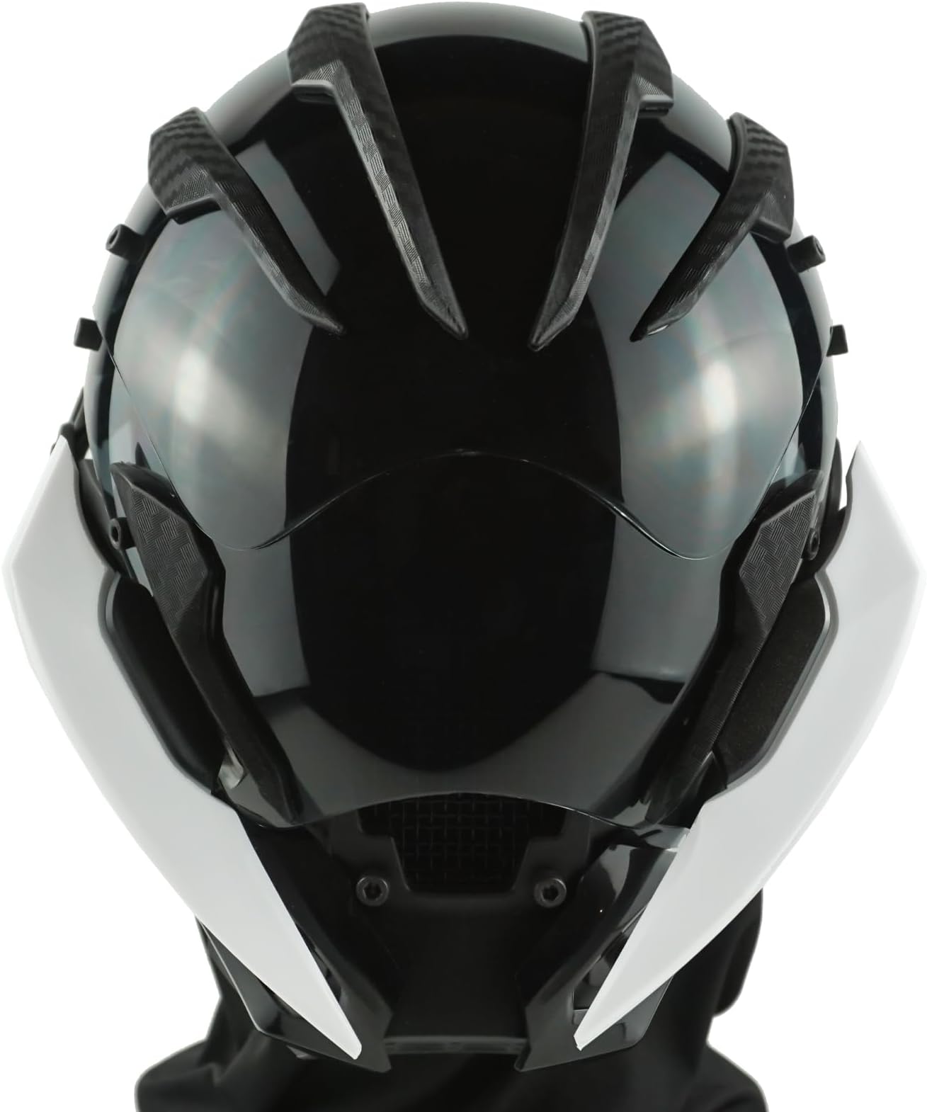 Punk Gothic Mask Helmet for Adult, Mechanical Sci-fi Gear Cosplay Costume Accessory Samurai Futuristic Helmet