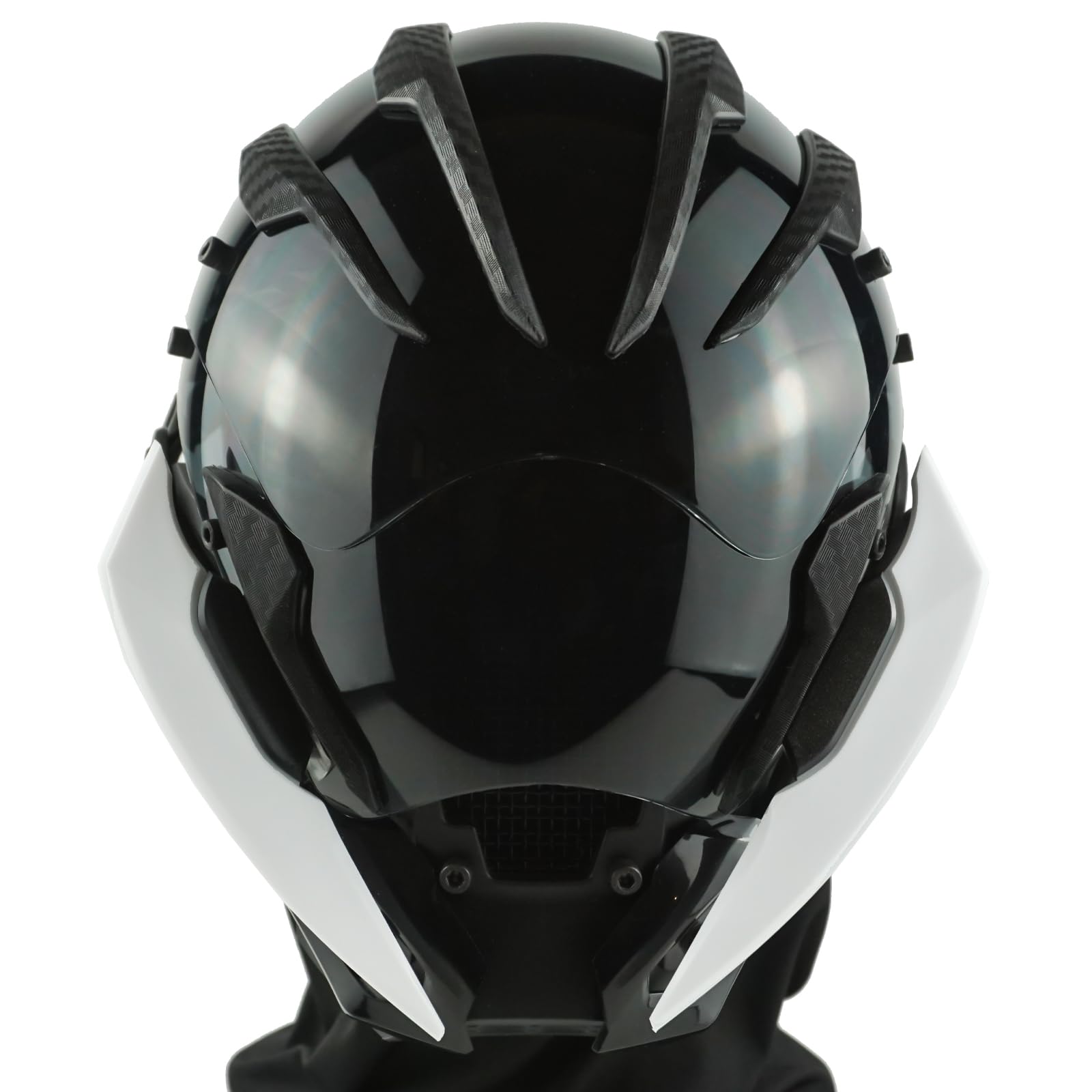 Cyberpunk Gothic Mask Helmet for Adult, Mechanical Sci-fi Gear Cosplay Costume Accessory Samurai Helmet, Futuristic Helmet
