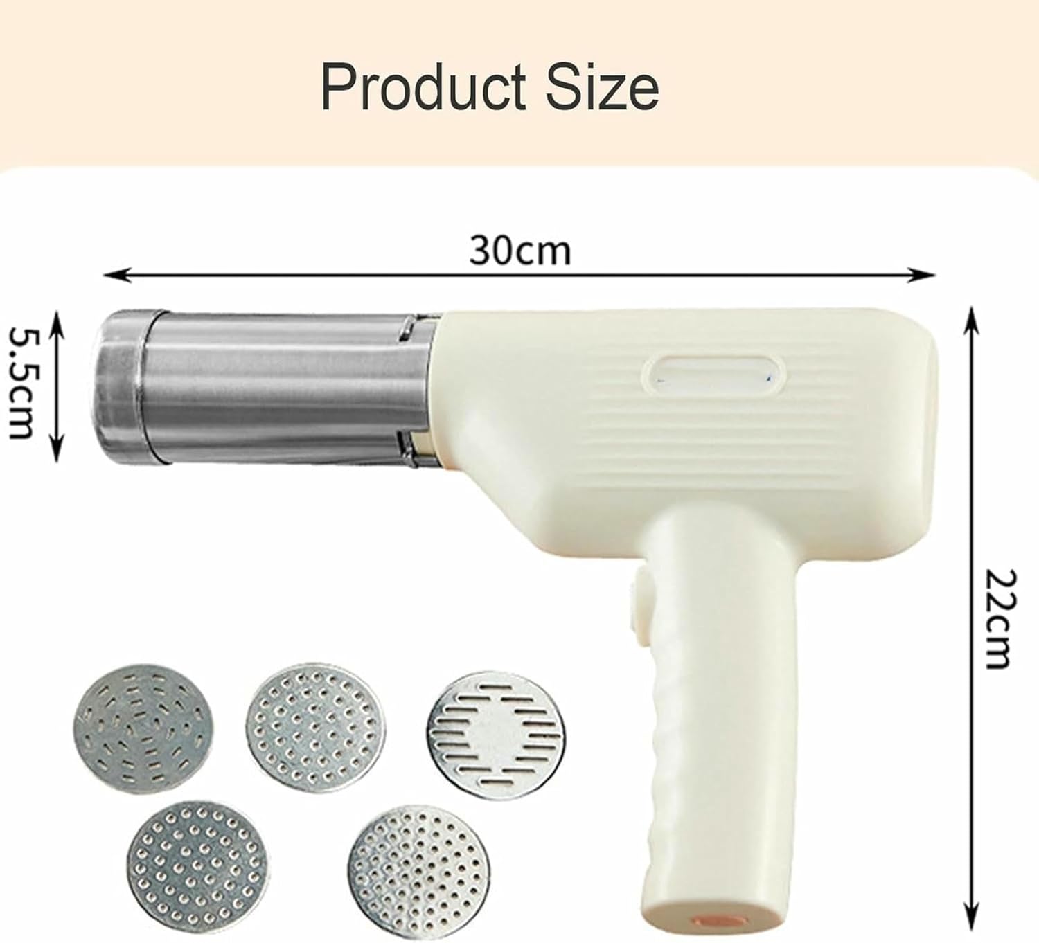 Pasta Maker - Fully Automatic Handheld Electric Noodle Pressing Machine Rechargeable Cordless Noodle Machine, Easy to Clean for Restaurants Kitchens Canteens