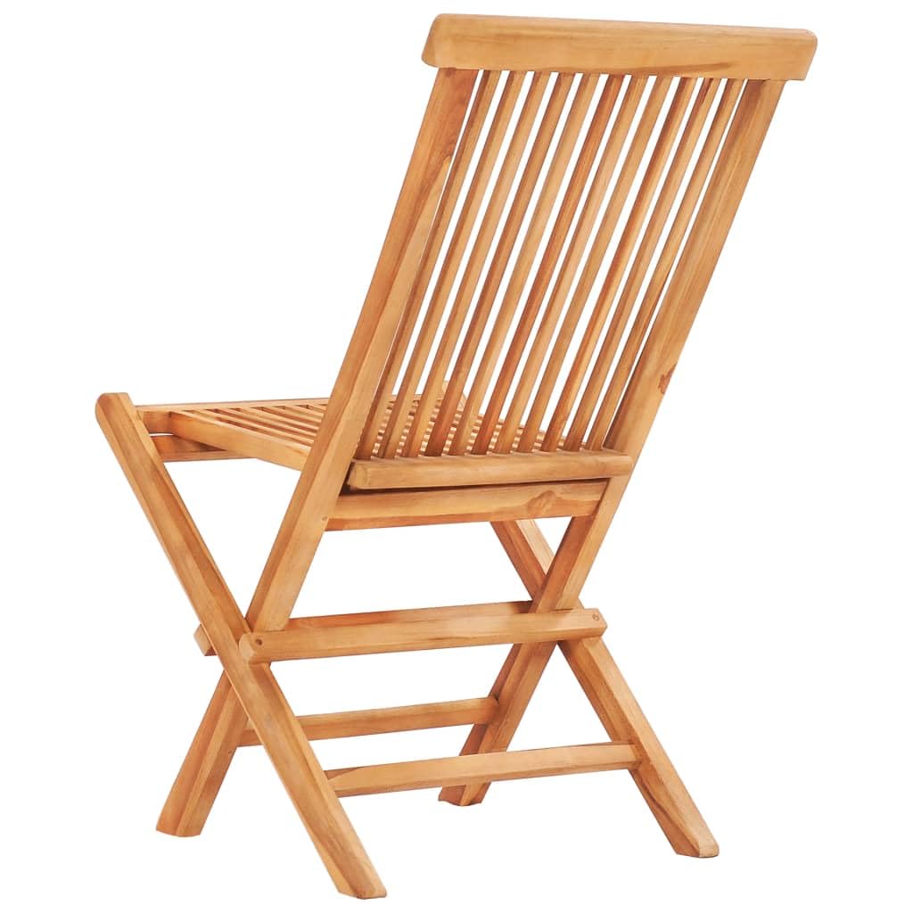 Generico Set da Bistrot 3 pz Pieghevole in Legno Massello di Teak,Mobili,Mobili da Giardino,Set da giardino-48997
