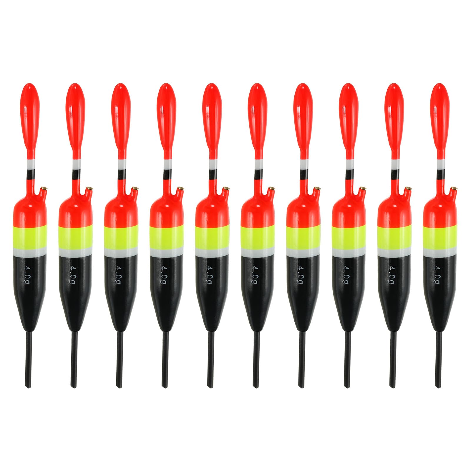 PATIKIL Fishing Slip Bobber Float 1/7oz 4g, 10 Pack Balsa Slide Floats Fishing Cork for Crappie Panfish Trout Bass, Black