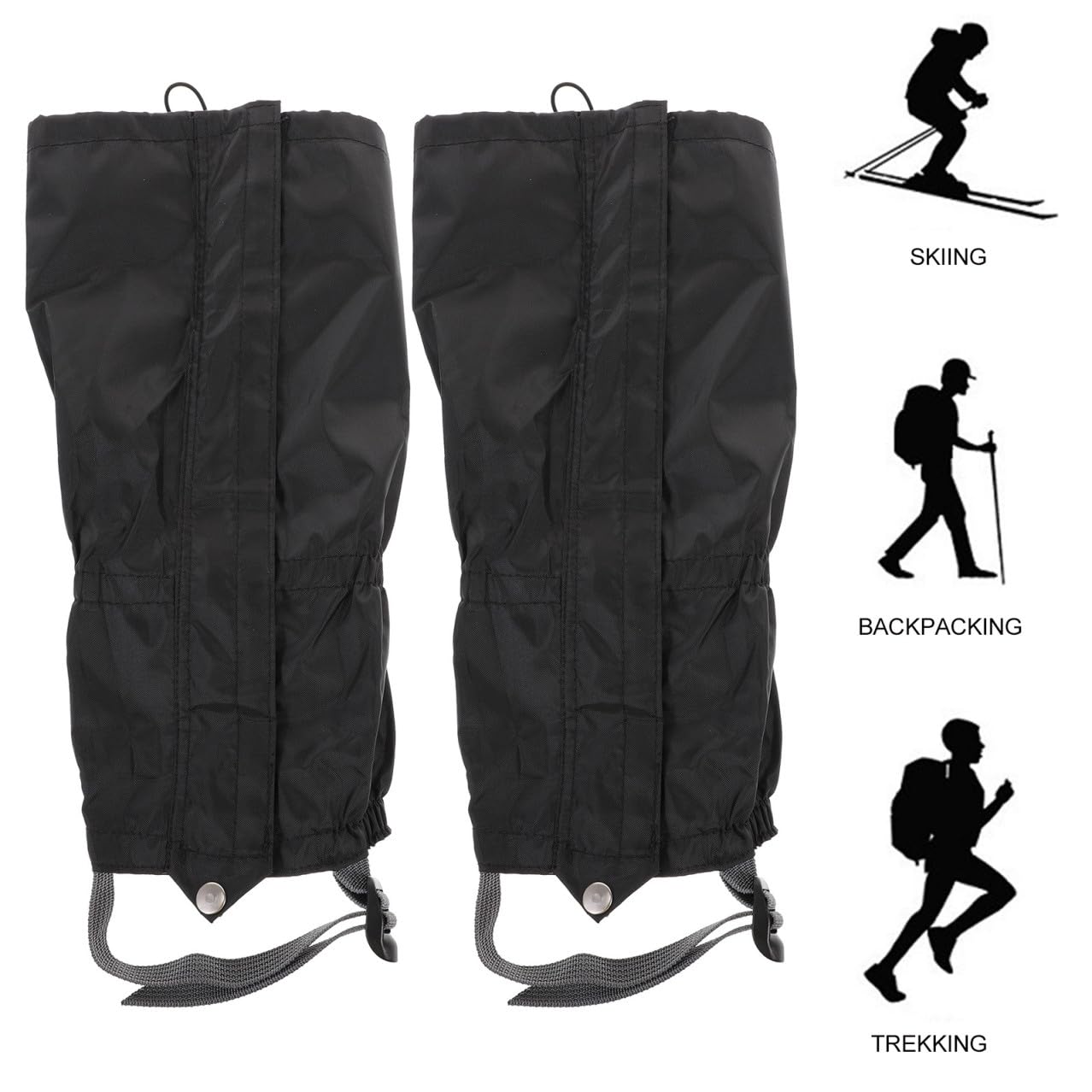 Kisangel Ghette Regolabili per Outdoor Impermeabili E Resistenti per Neve E Protezione per E Scarpe Adatte per Escursioni E attività 2