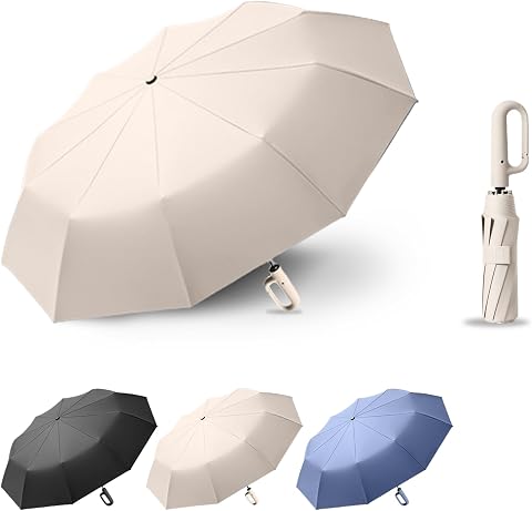 Paraguas Plegable Portátil 8 Varillas Protección UV Sol Lluvia Hombre Mujer