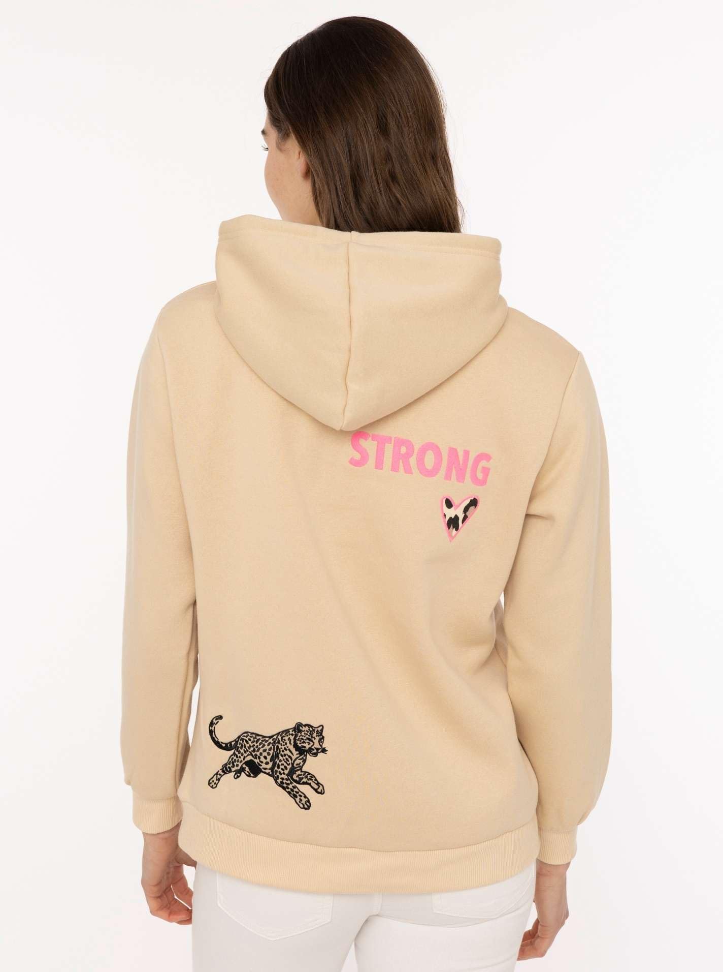 Zwillingsherz Damen Hoodie mit Kapuze – Kuscheliger Oversize Kapuzenpullover – Weicher Sweatshirt Pullover für Frauen Aufdruck – Stylischer Look für Frühling, Herbst & Winter – Loungewear Mode Wild
