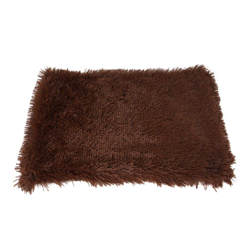 Lit pour chien hiver tapis chat marron taille L grand chiot