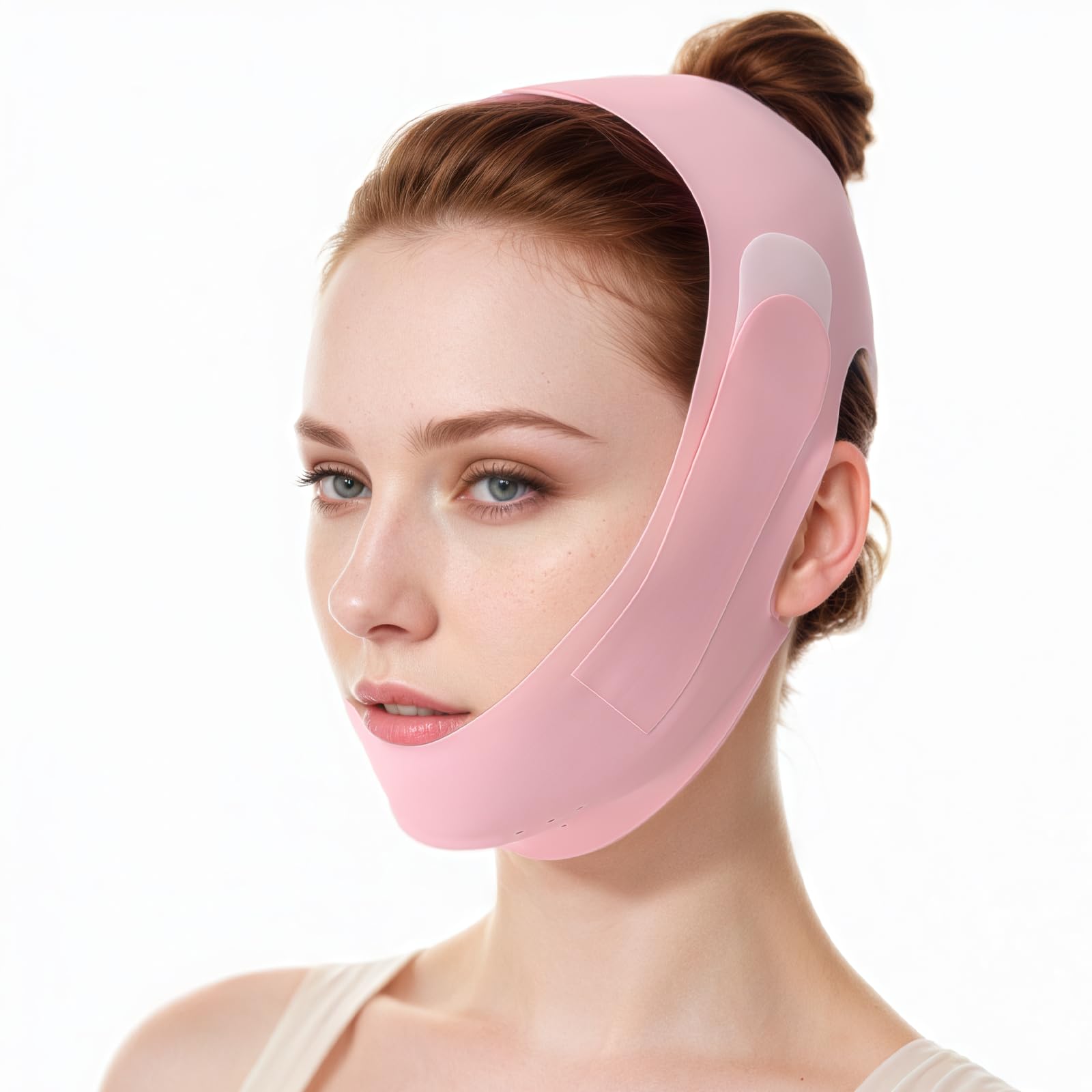 Upgrade Ice-Cool Double Chin Lift V Line Mask, Reusable Double Chin Reducer