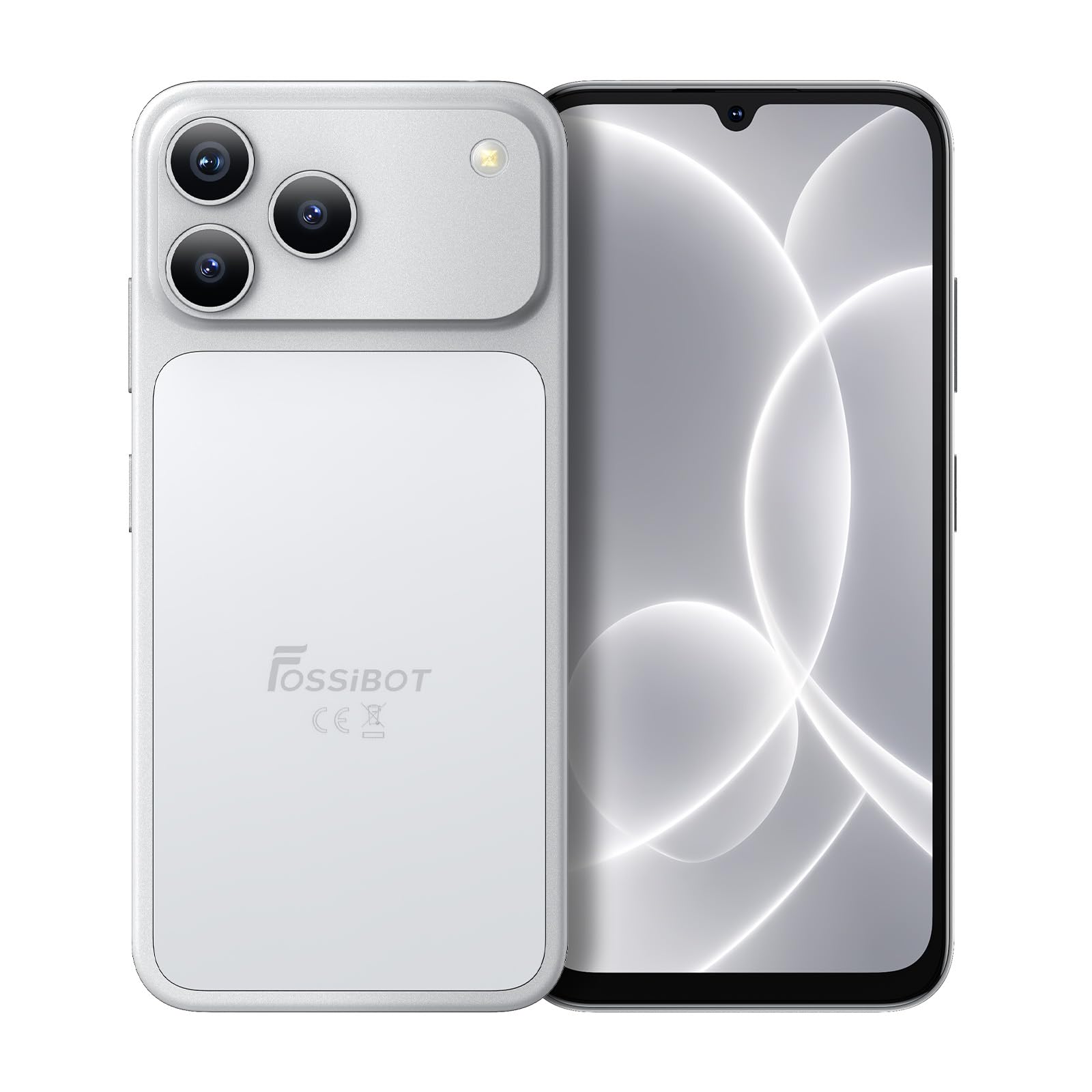 FOSSIBOT C17 Cell Phone Android 16, 120Hz Display 16GB+128GB | 6.9" FHD 120Hz Display Unl…
