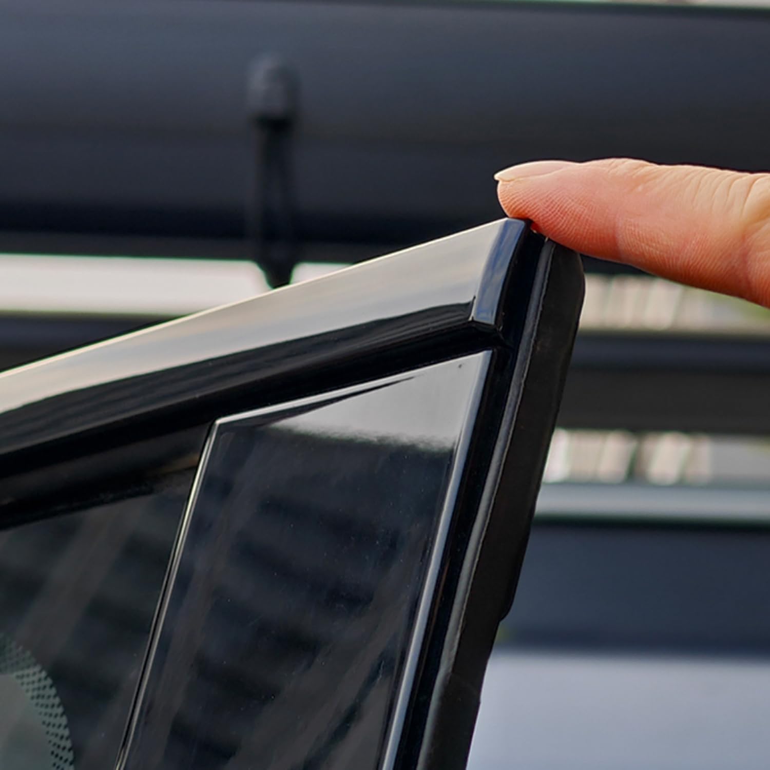 for Jetour Traveller T2 2023-2025 Steel Glossy Black Upper Window Sill Molding Strip Trim 8pcs Car Accessories