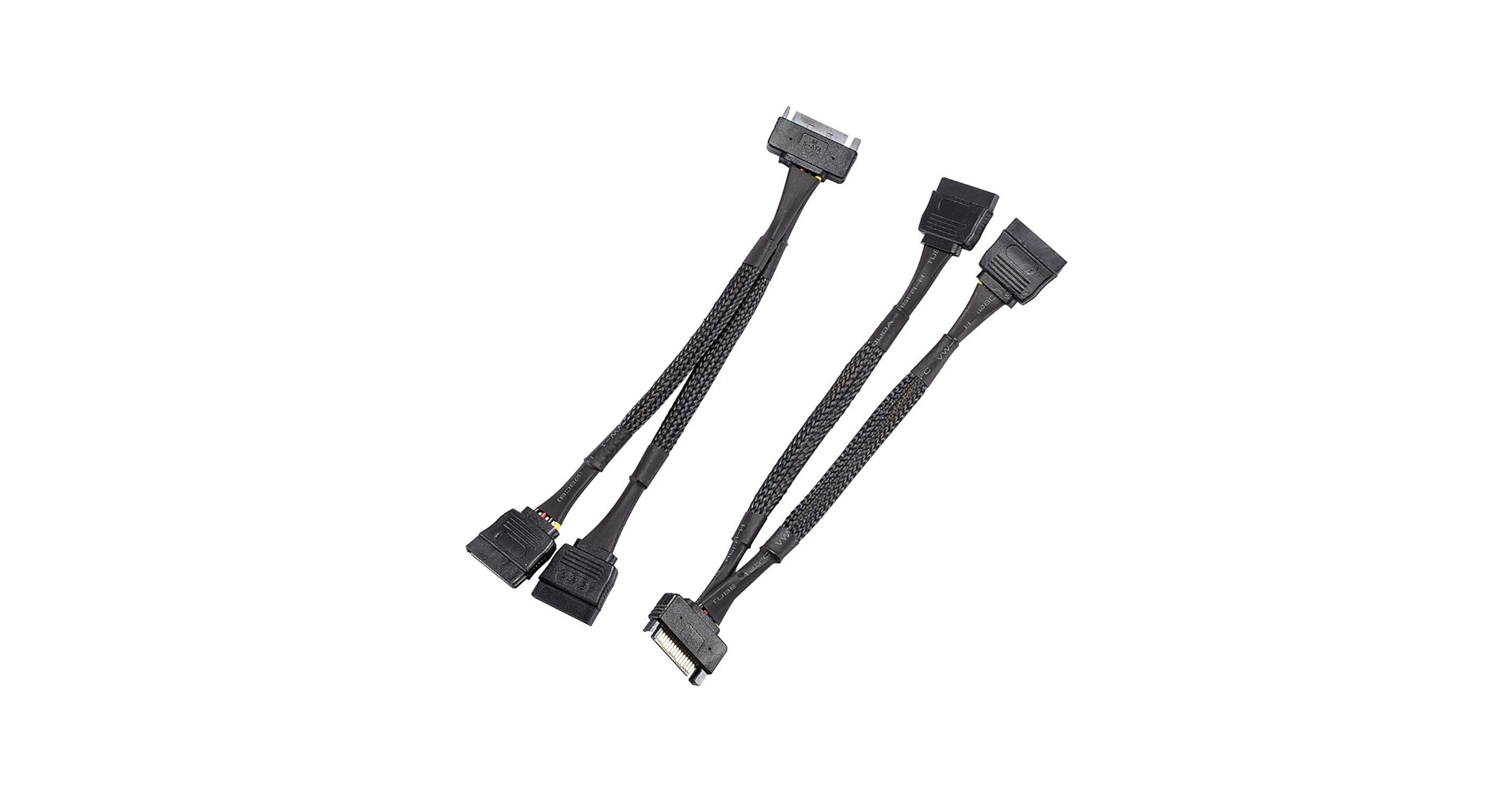 Zheino SATA Power Splitter Cable (2 Pack) SSD Power Cable HDD Power Cable Hard Drive Power Cable 6-Inch/15cm SATA 15 Pin Male to 2xSATA 15 Pin Female Power Y-Splitter Extension Cable Zheino SATA Power Splitter Cable (2 Pack) SSD Power Cable HDD Power Cable Hard Drive Power Cable 6-Inch/15cm SATA 15 Pin Male to 2xSATA 15 Pin Female Power Y-Splitter Extension Cable