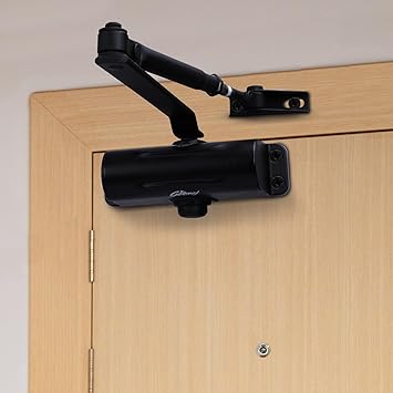 Godrej Hercules Aluminium Door Closer for Home & Office I Suitable for Left or Right Handed Wooden & Metal Doors I Door Weight Upto 60 Kg I Door Panel Upto 950mm I Matte Black - image, photos