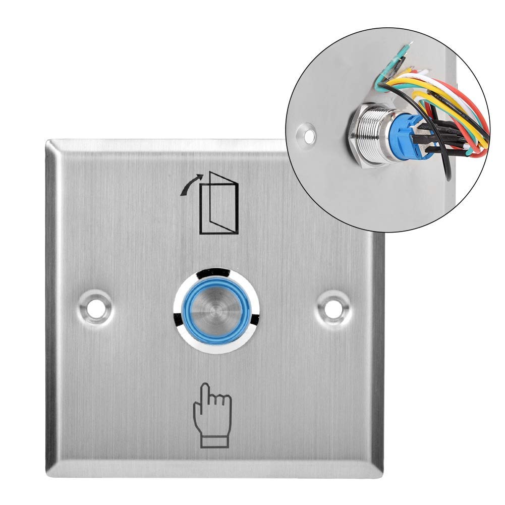 Système de contrôle d'accès, interrupteur lumineux en acier inoxydable, serrure de porte à bouton, serrure de porte de sécurité pratique, interrupteur de serrure de porte d'entrée