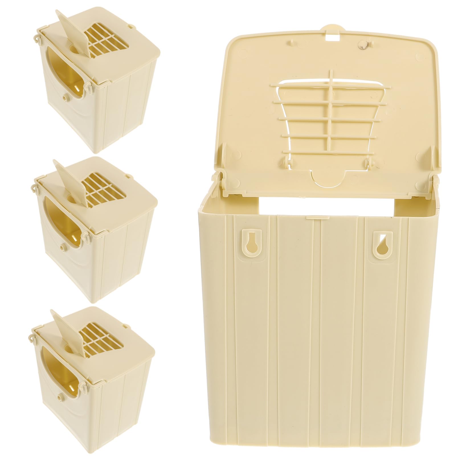 8 Piezas Caja de cría de Aves de pájaros pájaro para Jaula Nido de agapornis nidos de pajaros pajaros Cajas de Bebe criadero de plastico Nido de pájaros el plastico