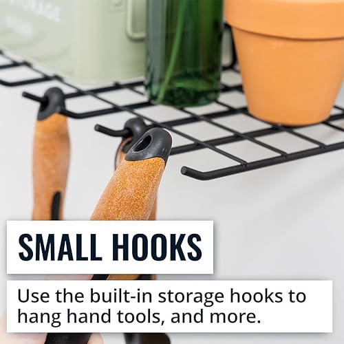 Miniatura 4 de StoreYourBoard Organizador de herramientas manuales de jardinería, estante de almacenamiento de montaje en pared para tijeras de jardín, podadoras