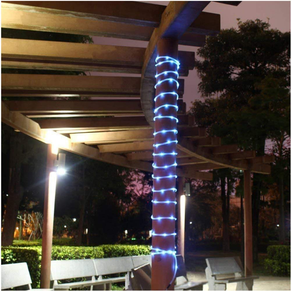 AVEKI Guirnalda de Luces LED, 33 Pies, 100 Luces Con Pilas, Control Remoto y 8 Modos, Impermeables Para Decoración de Interiores y Exteriores, Jardín, Boda