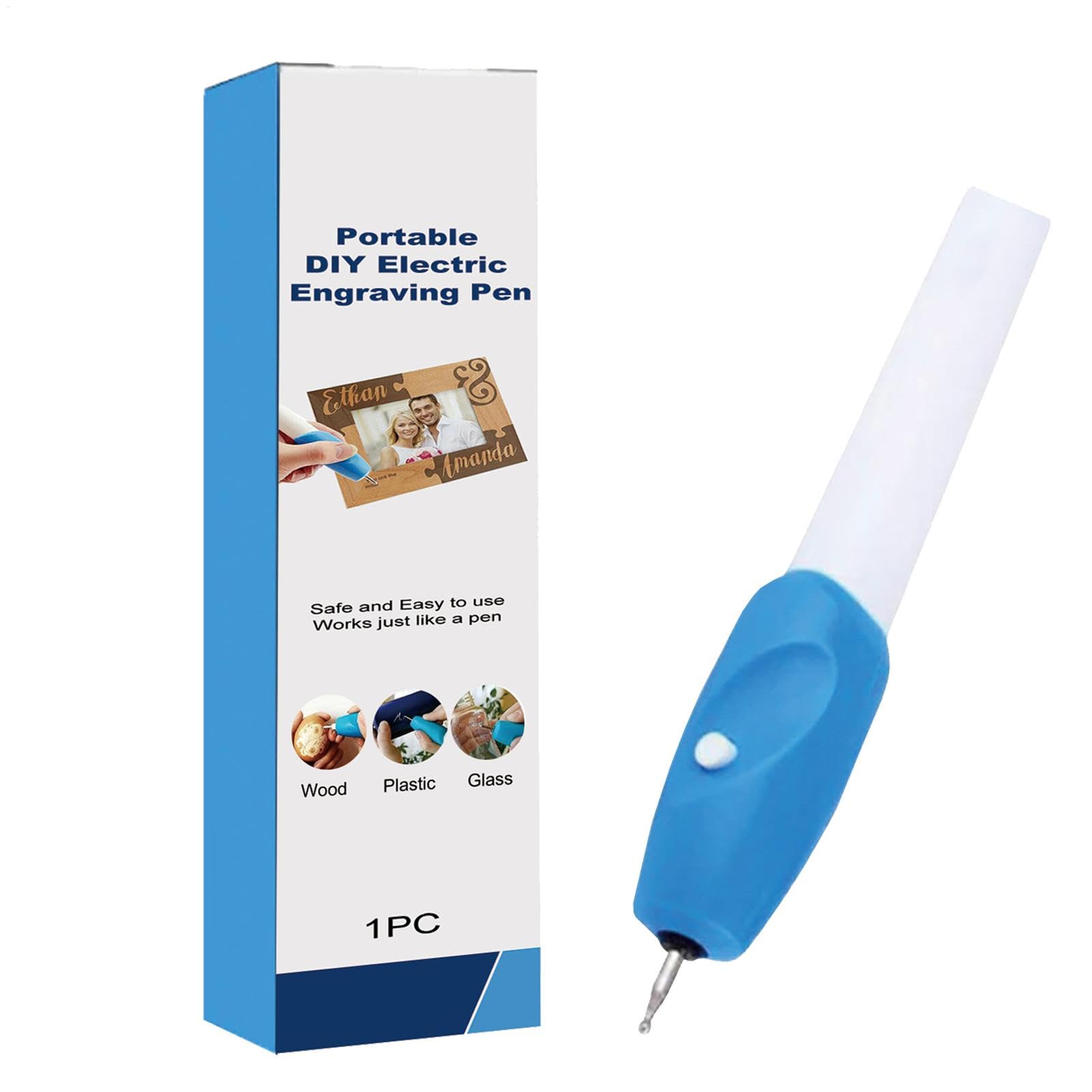 Penna Per Incisione In Tungsteno - Con 10 Punte Per Metallo, Legno E Vetro