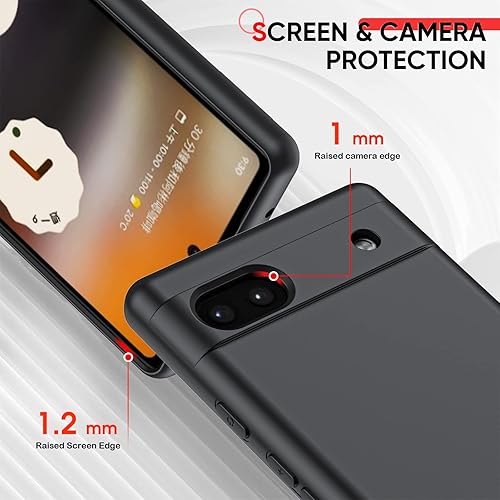 Miniatura 6 de LeYi Funda para Google Pixel 6A, Funda para Google Pixel 6A 6.1" con Paquete de 2 Protectores de Pantalla de Vidrio Templado, Funda de Silicona