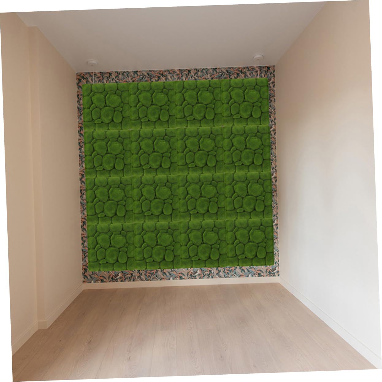 Panel de Musgo Artificial Verde 3 Piezas de Espuma para Decoración