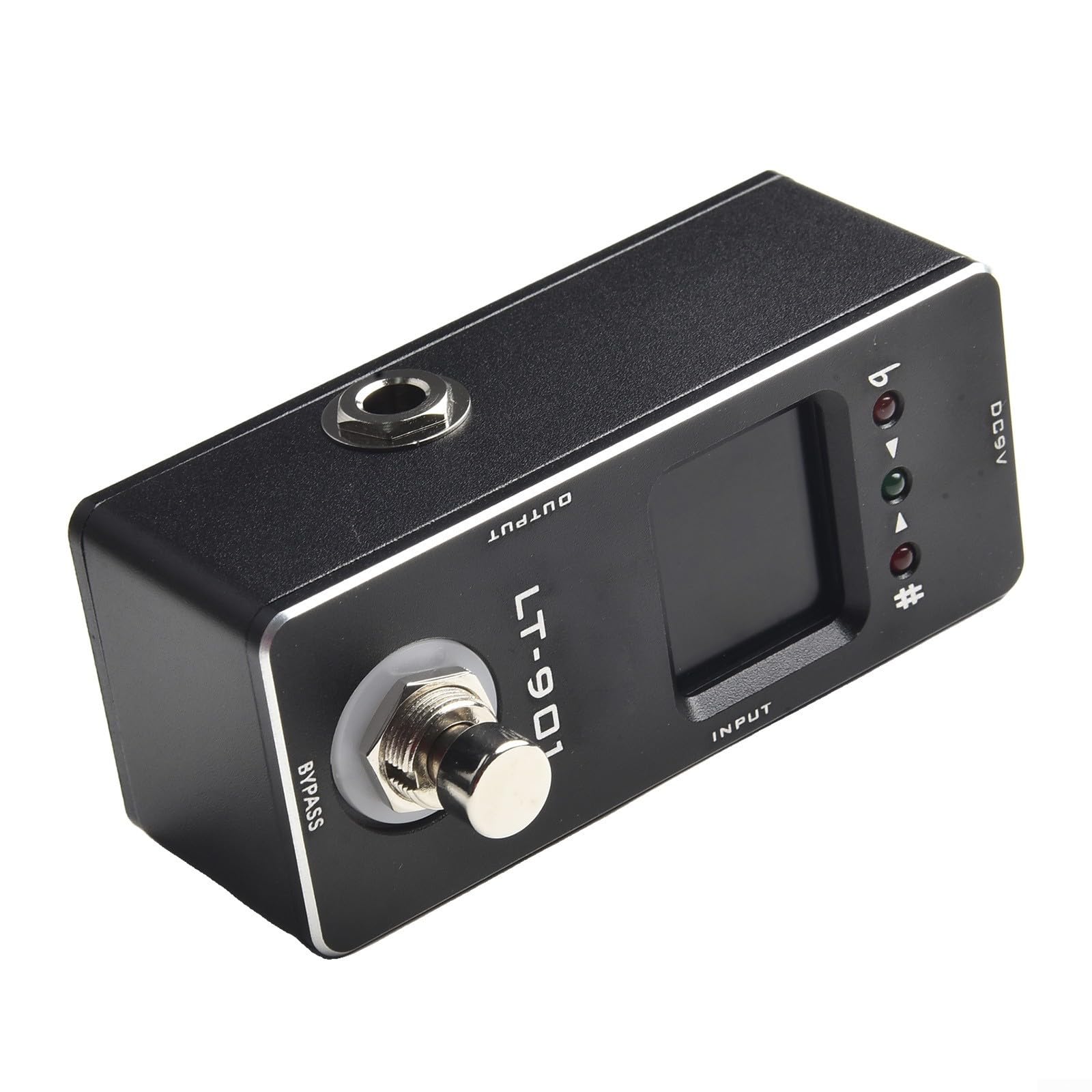 Rowin Pédale d'accordeur de guitare avec design compact et écran LCD pour un accordage précis sur une large gamme