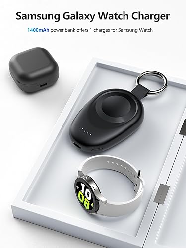 Miniatura 4 de GagaKing Cargador portátil para Samsung Galaxy Watch 88 Classic7Ultra66 Classic5 Pro43, Active21, cargador de batería inalámbrico portátil de carga