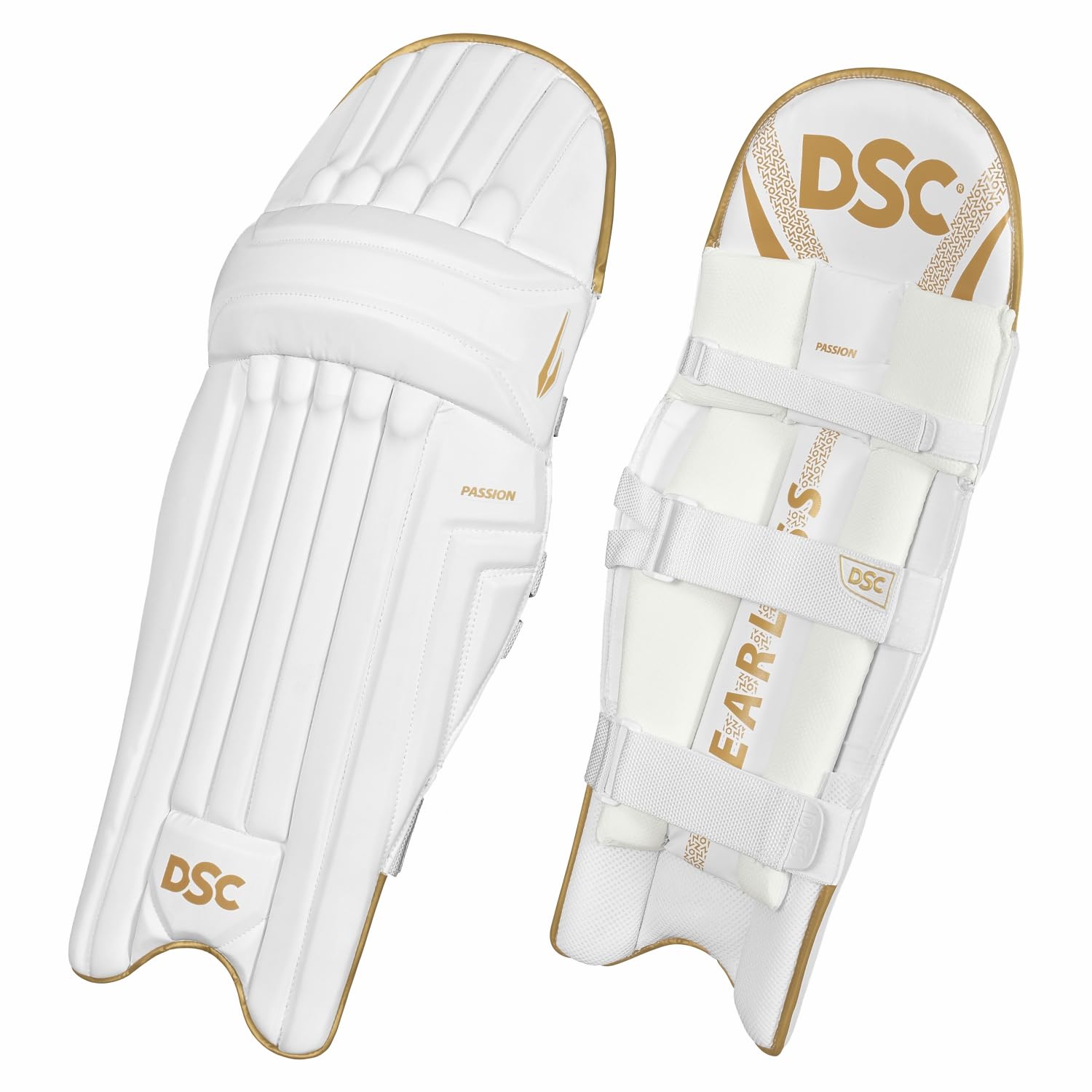DSC Passion Cricket Batting Legguard for Mens, Color - White, Size - Mens, Left Hand-image-45