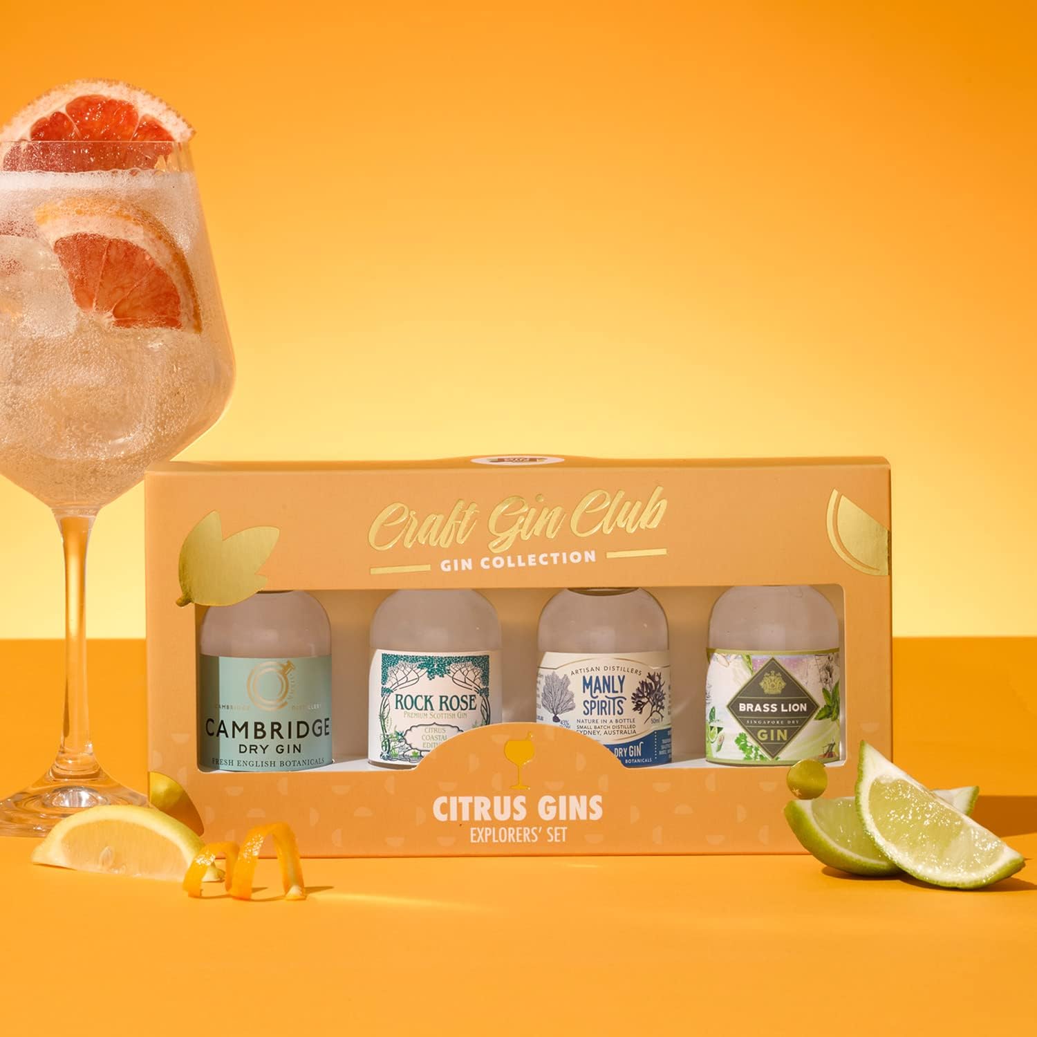 2021 Citrus Miniature Gins Gift Set Craft Gin Club Explorers' Set
