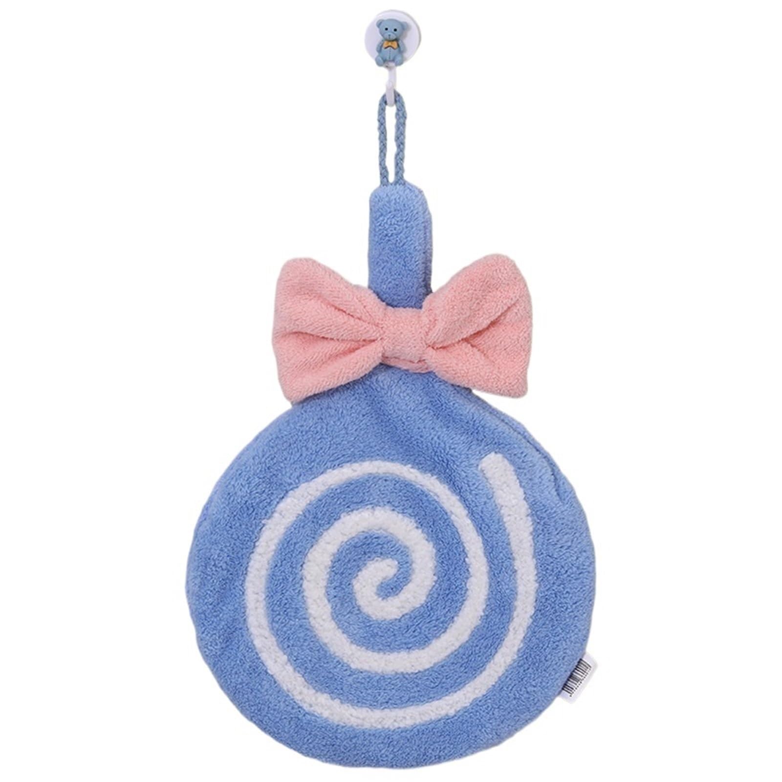 FGUJSUR Hand Towels 2pc Hanging Hand Towel - Thickened Absorbent Kitchen Cloth For & Face Wiping(Blue)