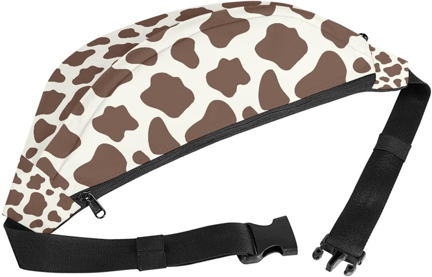 STUOARTE Cow Pattern Design Bumbag for Unisex Adult Large Capacity Adjustable Belt Waist Pack - Image 3