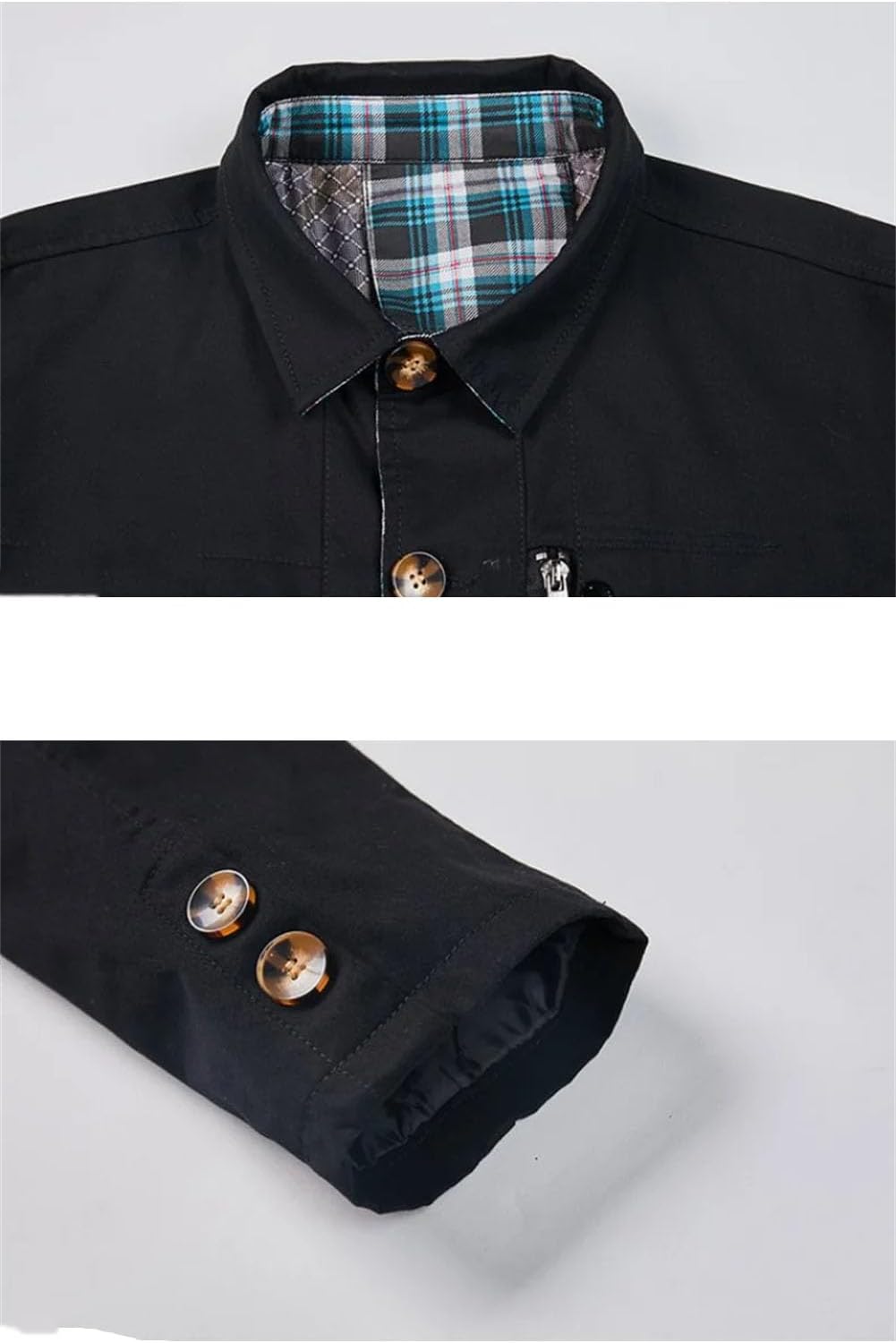 Disimlarl Men Casual Cargo Windbreaker Jackets Slim Fit Cotton Single Breasted Outwear Lapel Cottons Jackets Coat
