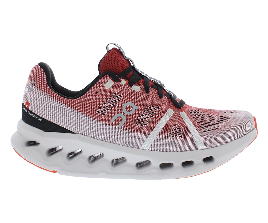 OnOn Cloudsurfer Mens Shoes Size 9, Color: Auburn Bright/Frost-Red