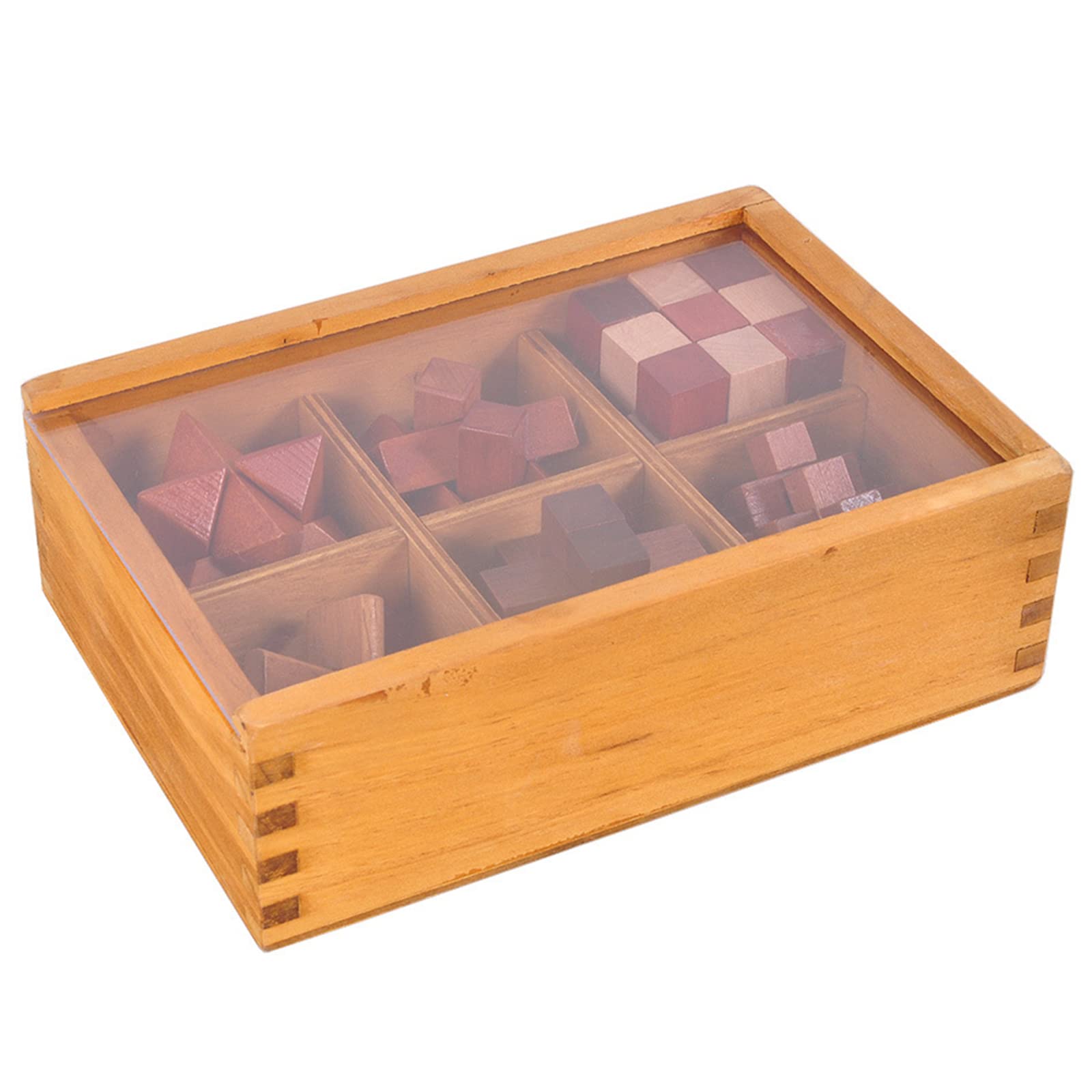 Rompecabezas 3D de Madera del Enigma Juego Puzle, IQ Juguete Educativo, Rompecabezas de lógica, Prueba de Inteligencia, Rompecabezas 3D entrelazados, para niños y Adultos