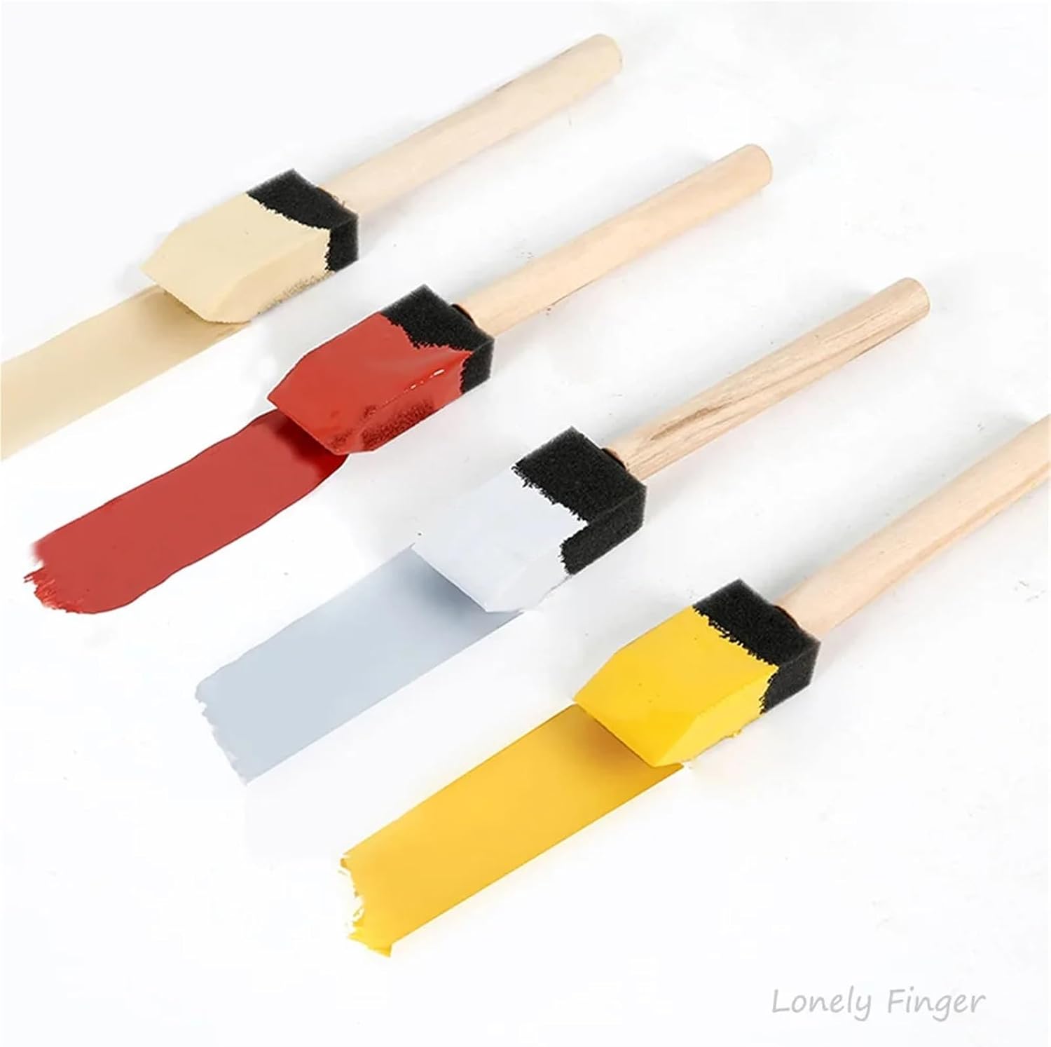 Sponge Brushes for Painting 100/120Pcs Foam Paint Brushes for Varnishes Reusable with Wood Handles for DIY Crafts,Home Decors,Art Projects(120 PCS Sponge Brush)