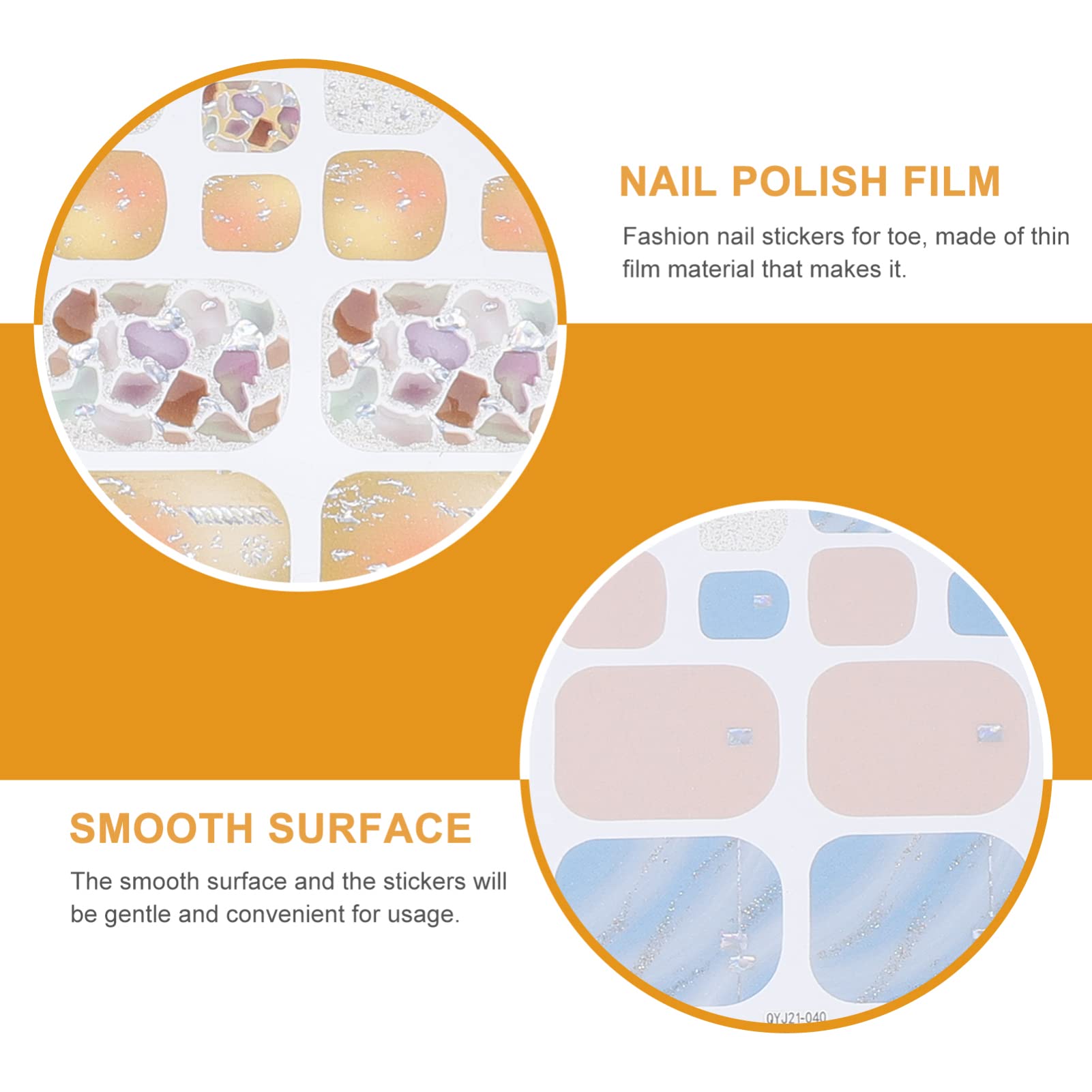 5 Set Adesivi Per Unghie Autoadesivi Decorazioni Per Unghie Con Design Vari Facili Applicare Per Manicure Art Per Creazioni Te E Condivisione Con Amiche 8 Fogli*5
