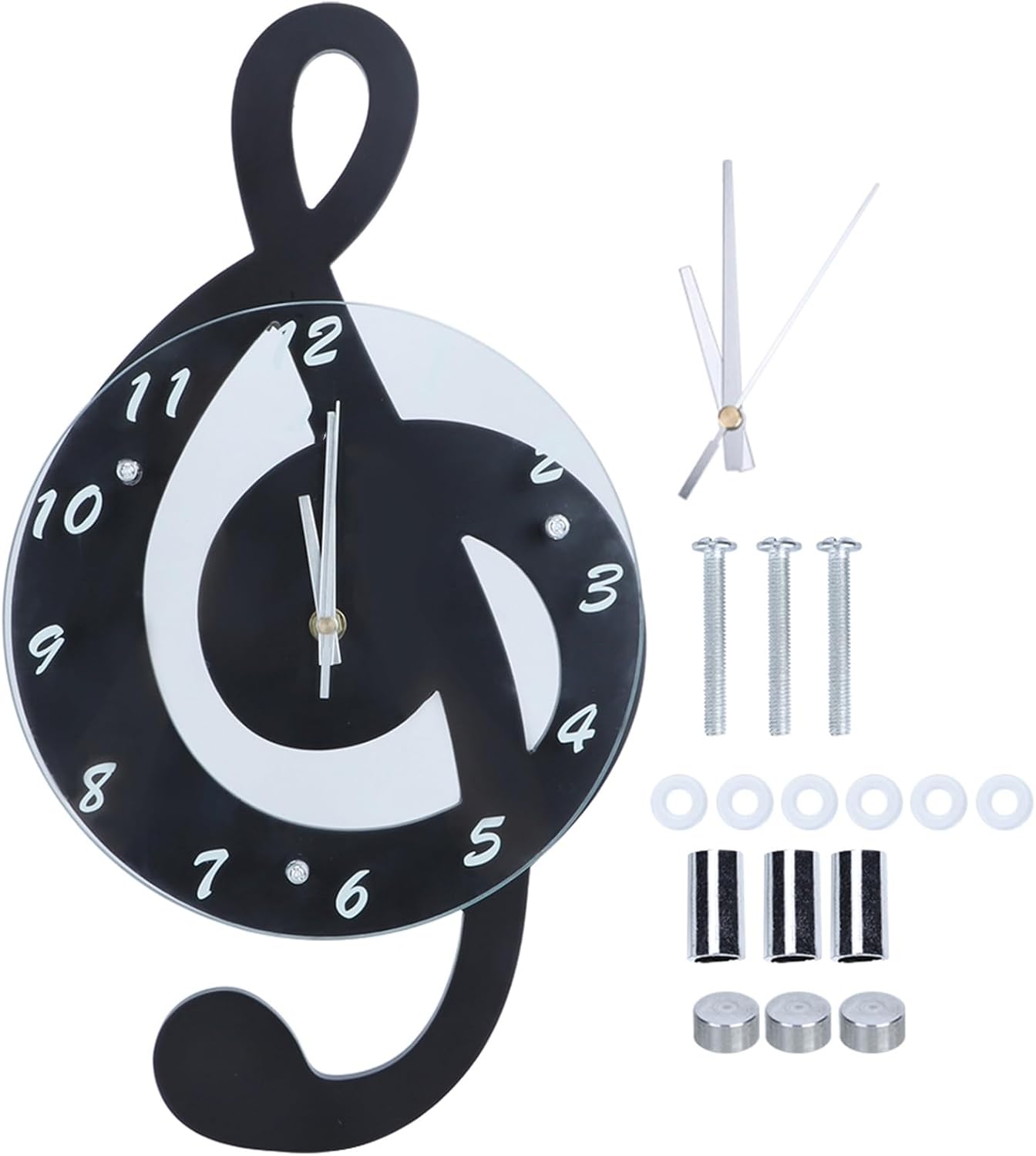Electronic Wall Watch, Innovative Electronic Wall Watch with Musical Note with Silent Trendy Quartz Watch for the Children's Bedroom